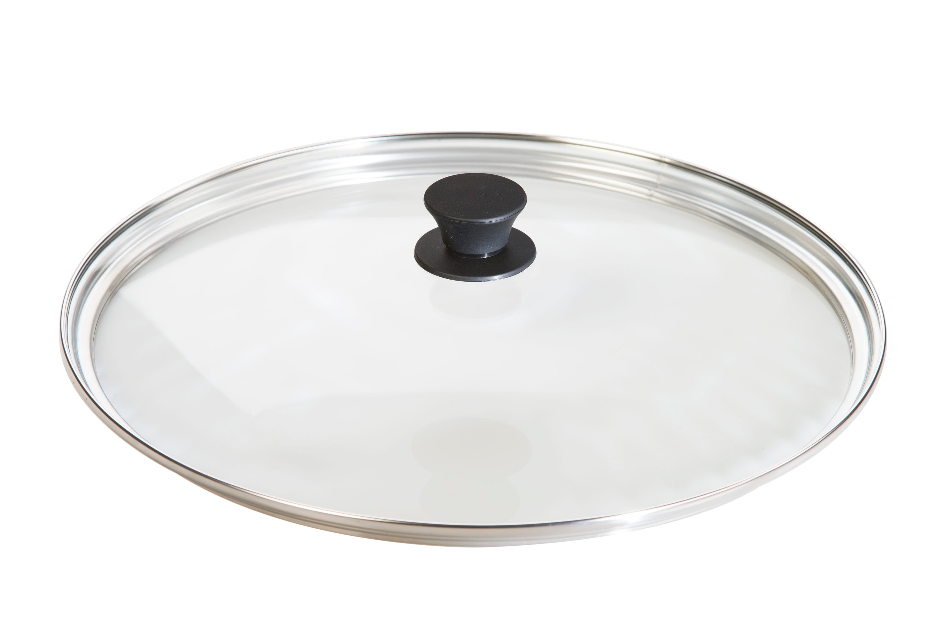 Lodge Cast Iron 15 Inch Glass Lid for 15-in Skillet, Clear Pot Lid, Dishwasher & Oven Safe
