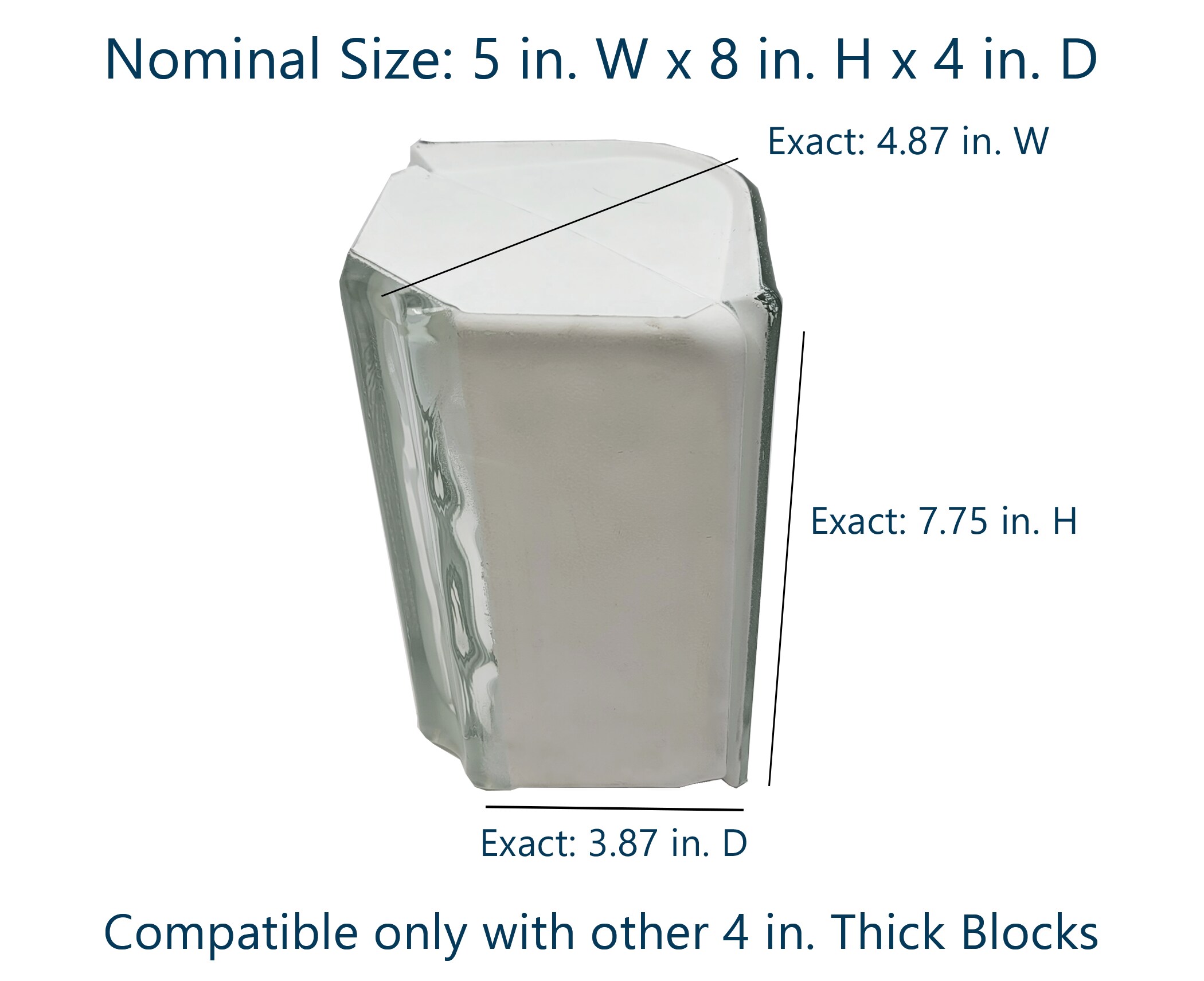 SEVES LRWC8X8 Glass-Block - View #3
