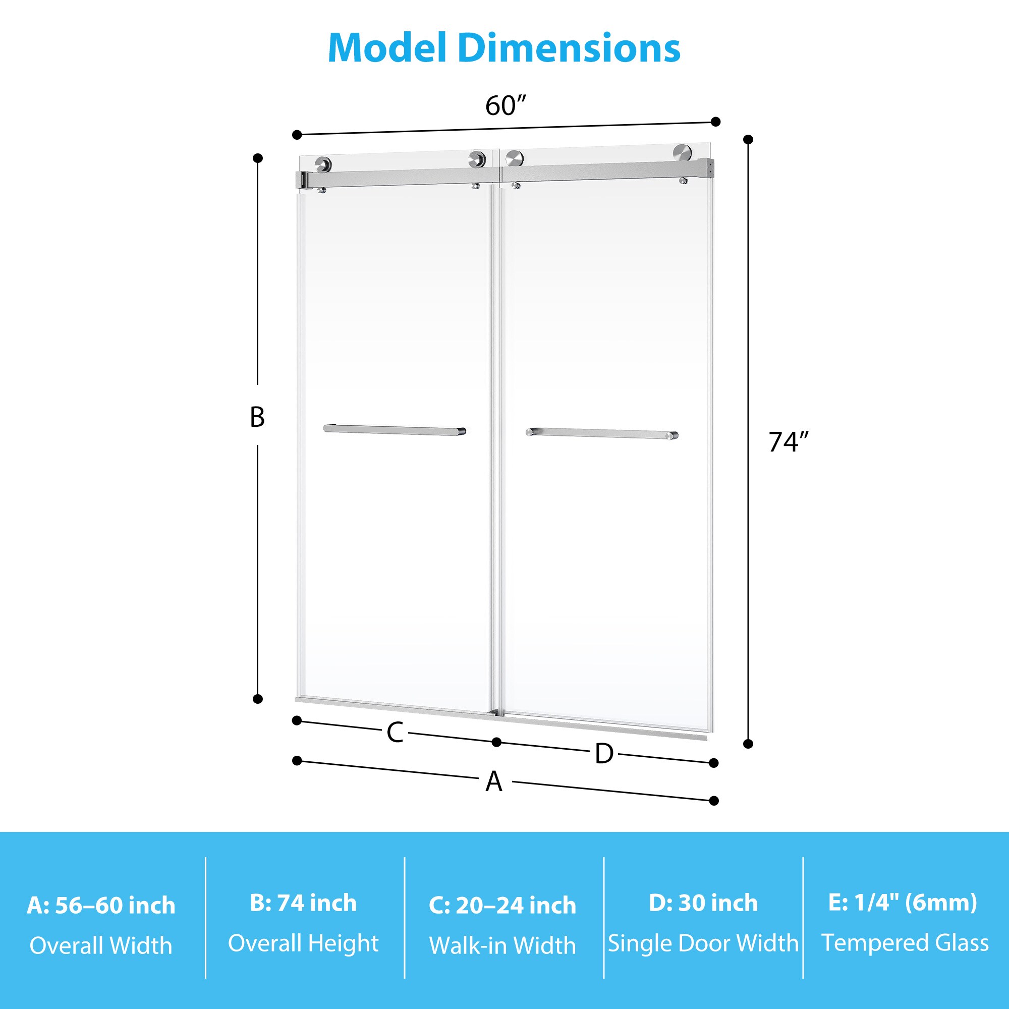 Assile BJPCRSHKNZCU1U9K Shower-Doors - View #5