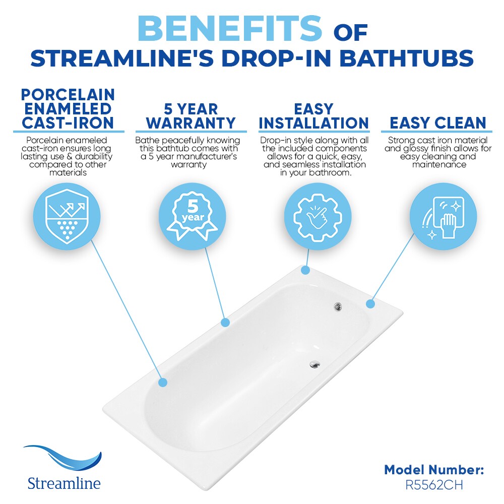 Streamline R5562CH bathtubs - View #3