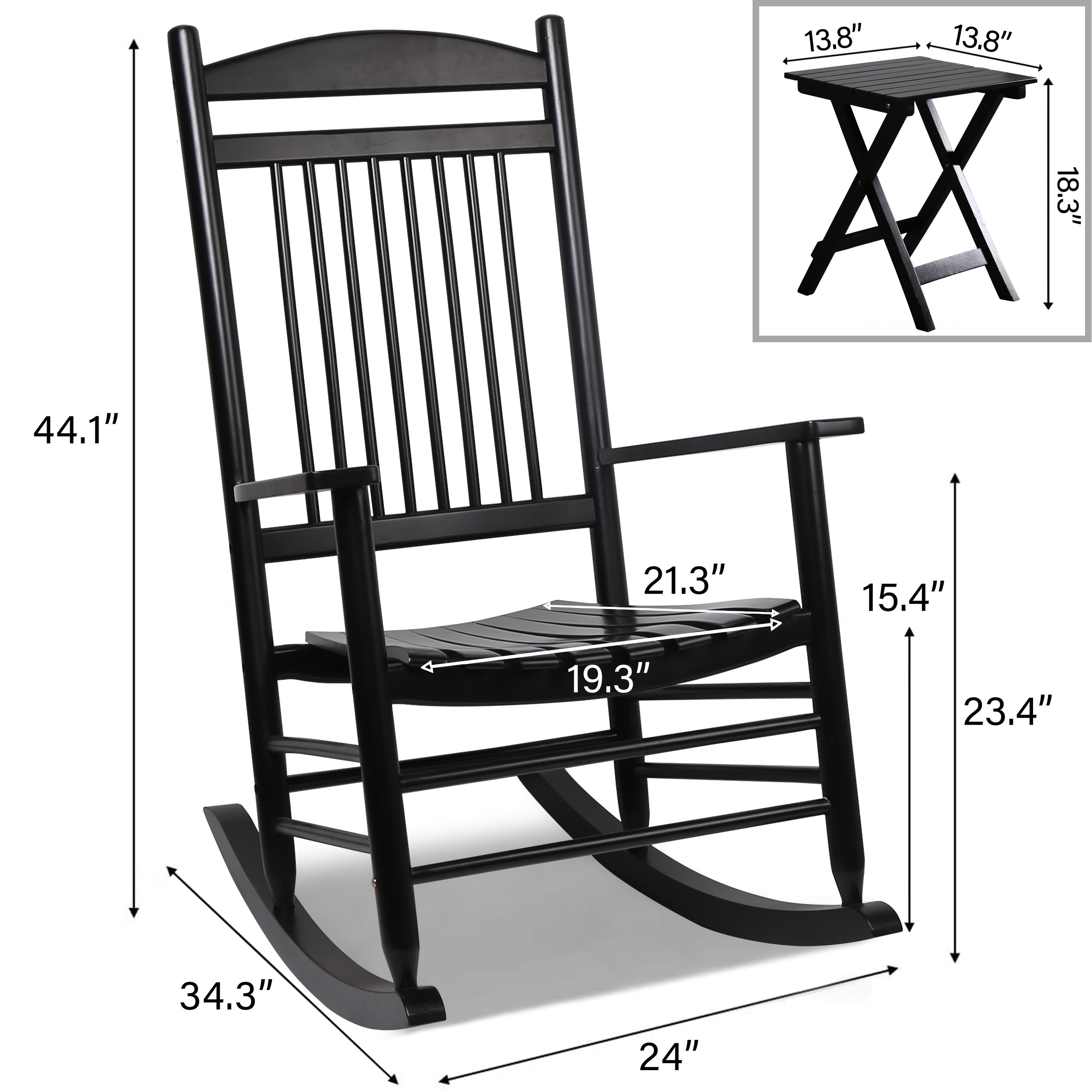 VEIKOUS ROCK CHAIR SET-3 Patio-Chairs - View #8