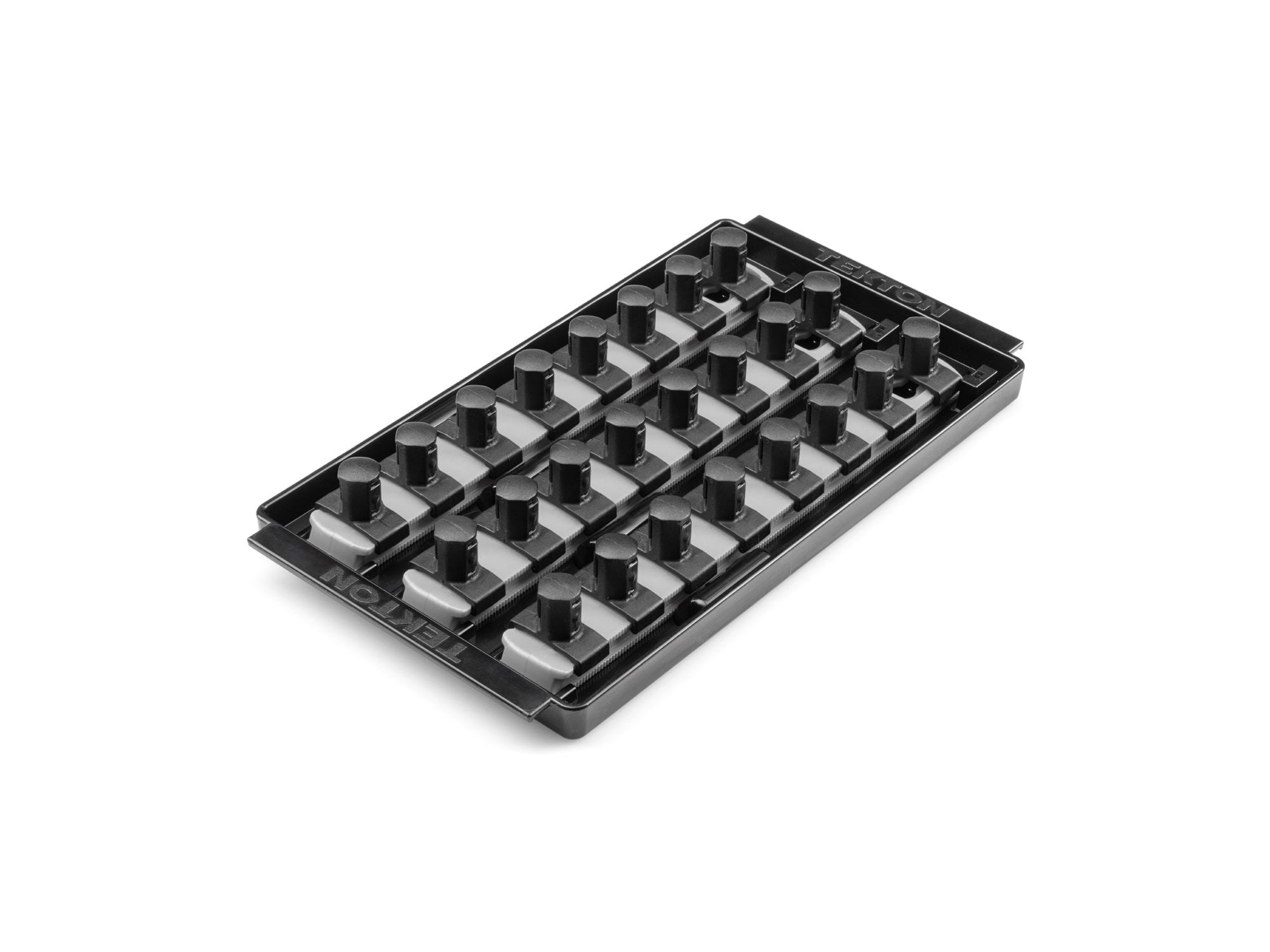 TEKTON OST25324 Plastic Socket storage - 1/2 in drive x 8 inch socket rails with 24 clips