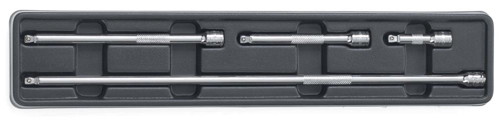 KD Tools 81004 4-Piece 1/4-in Drive Wobble Socket Extension Set