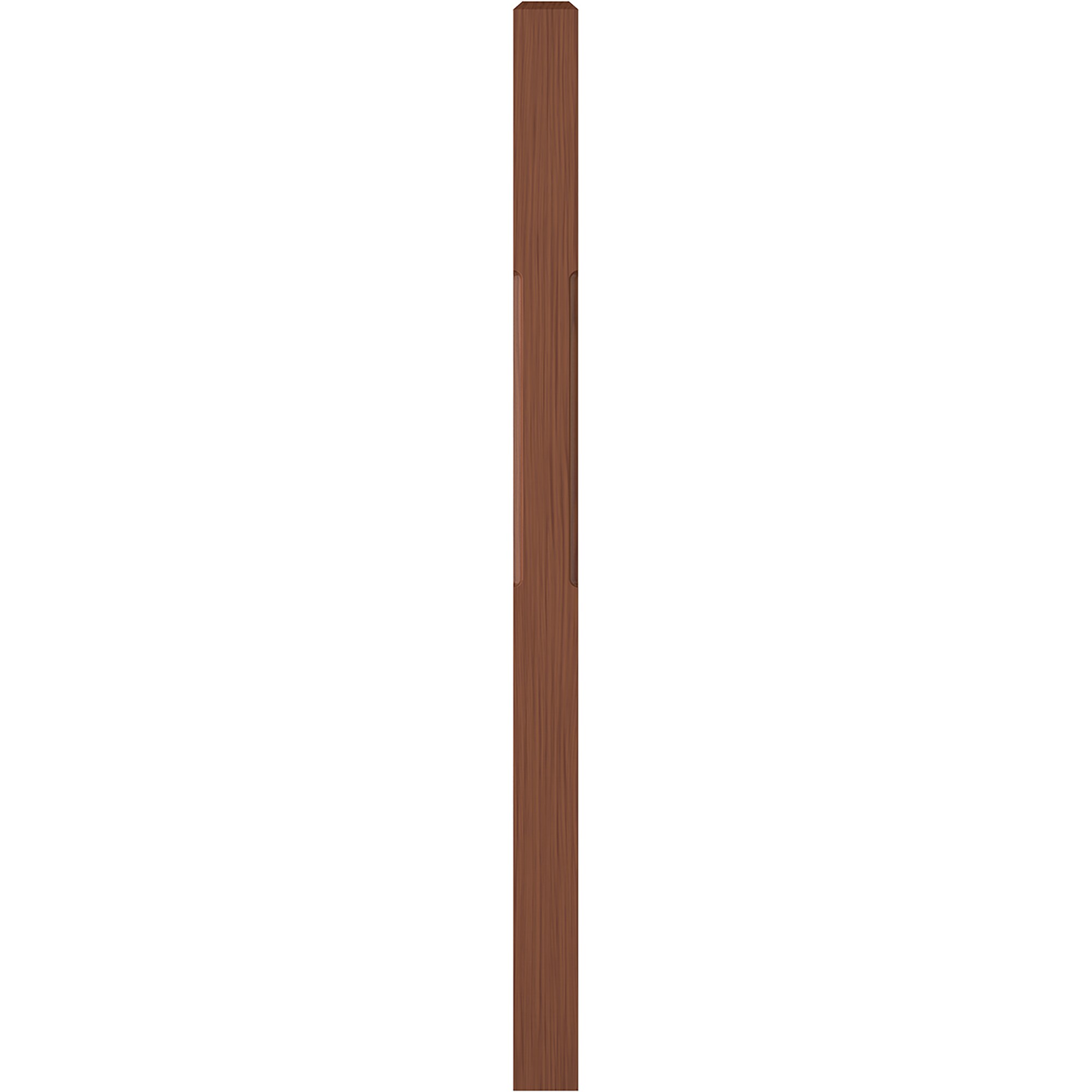L.J. Smith Stair Systems LJC-4001-C Clean 58-in x 3.5-in Unfinished Cherry Intermediate Stair Newel Post
