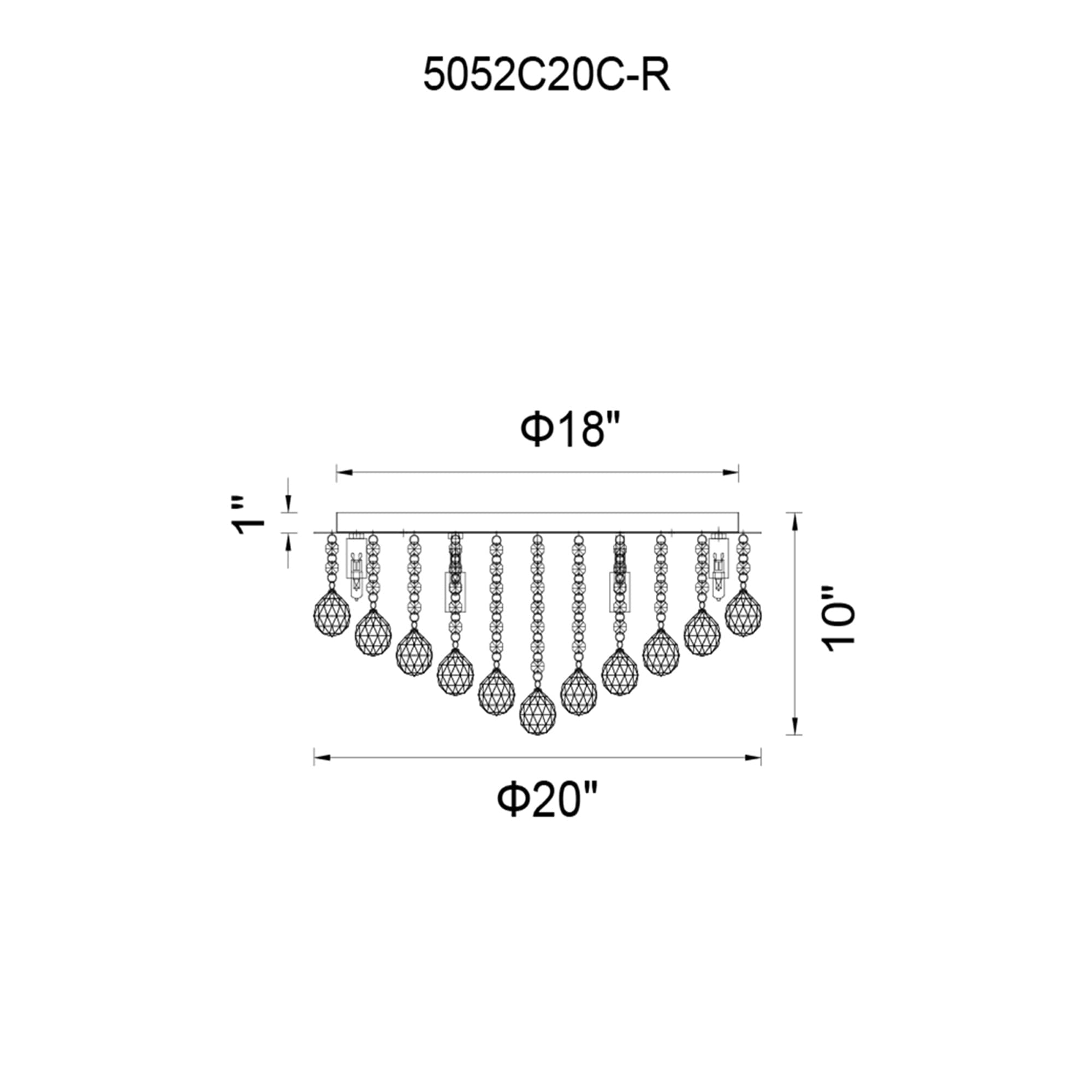 CWI Lighting 5052C20C-R flushmounts - View #3