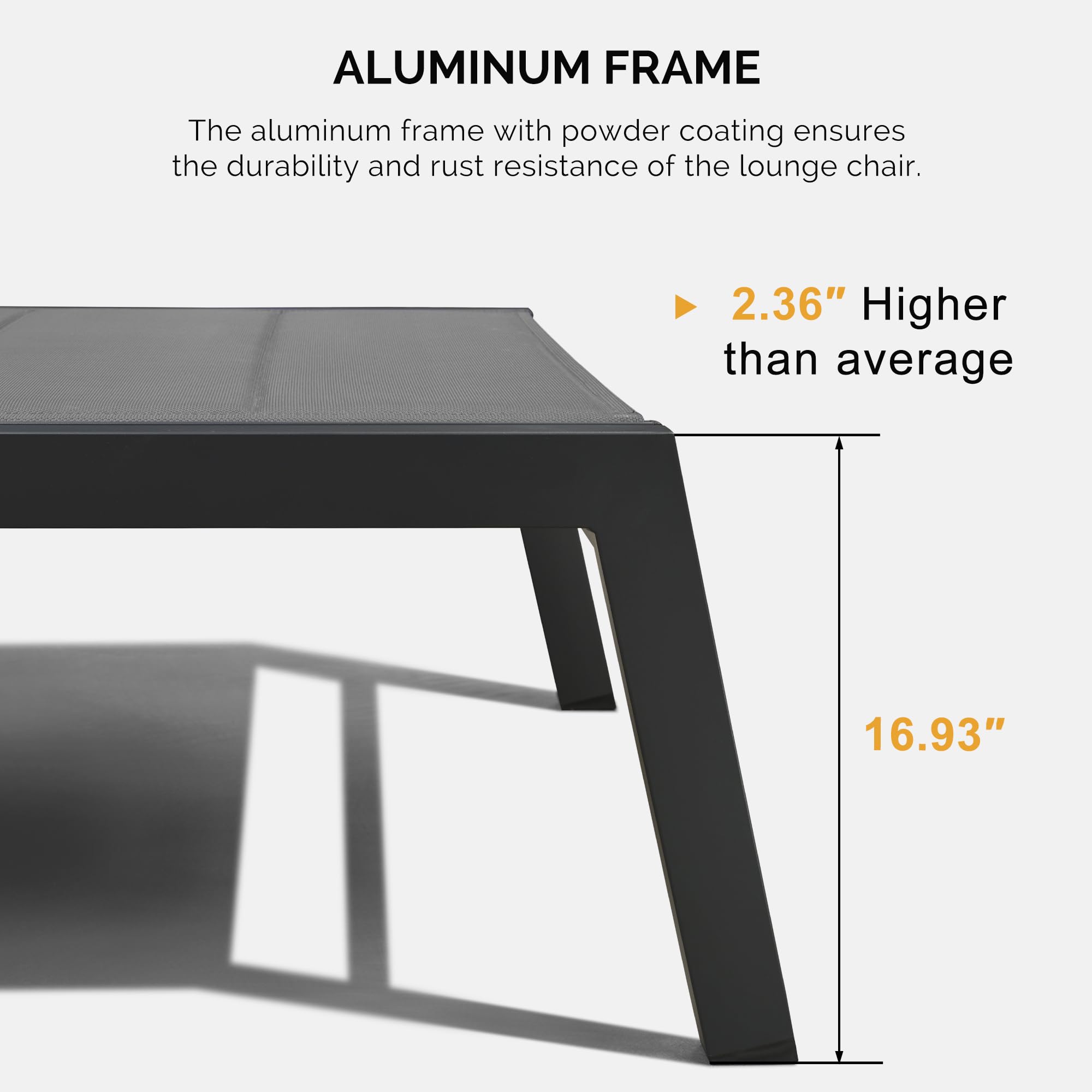 PURPLE LEAF LS04-CLS03-ATPLUS-GY Patio-Chairs - View #7