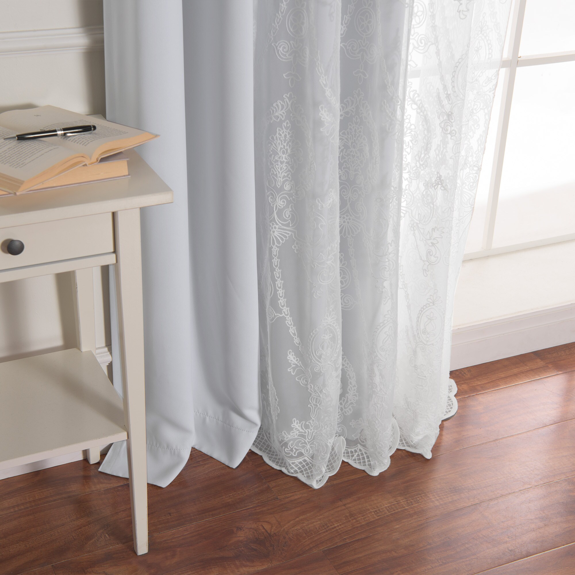 Best Home Fashion MM-TRELLIS-84-VAPOR curtains - View #5