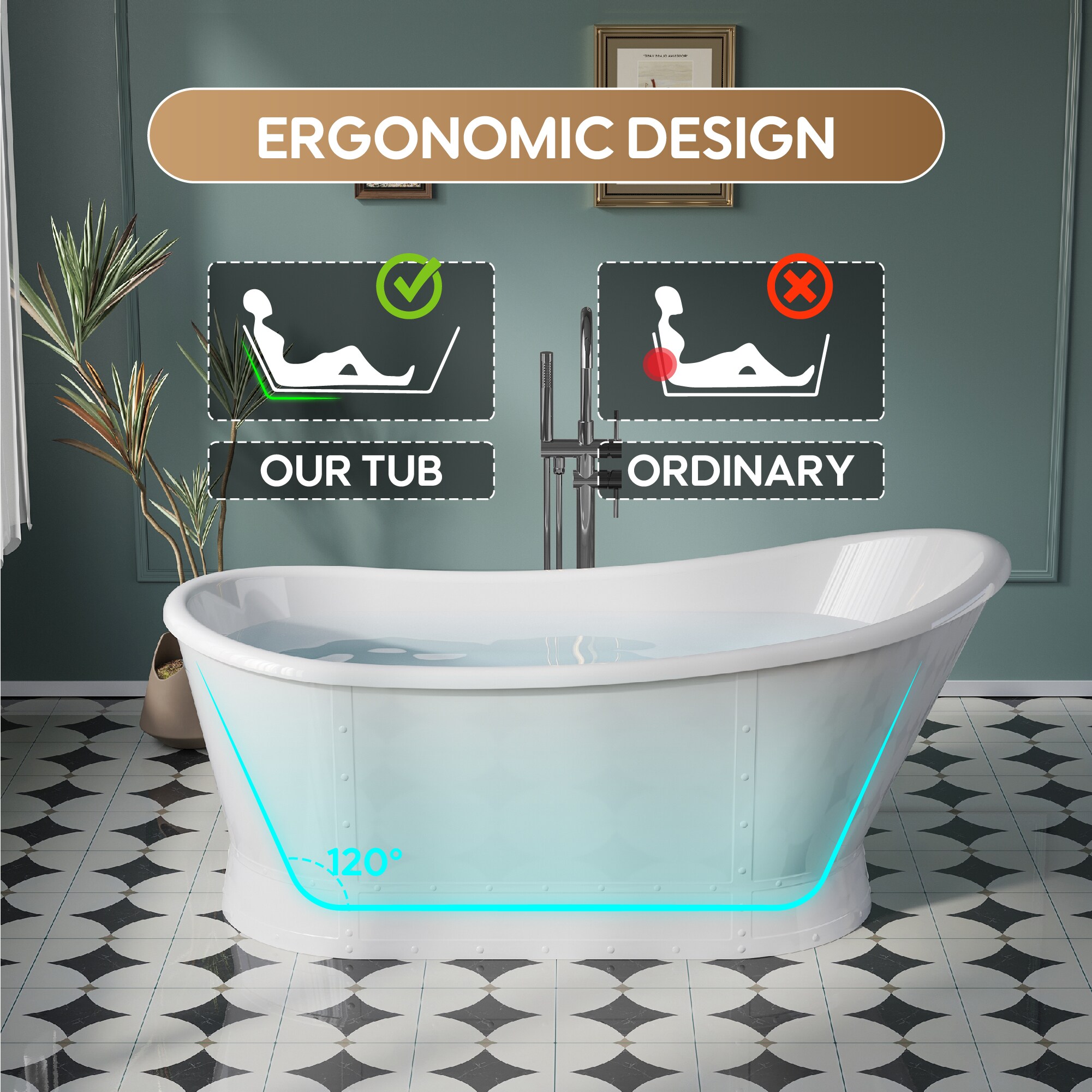 WELLFOR CB-P154136 bathtubs - View #5