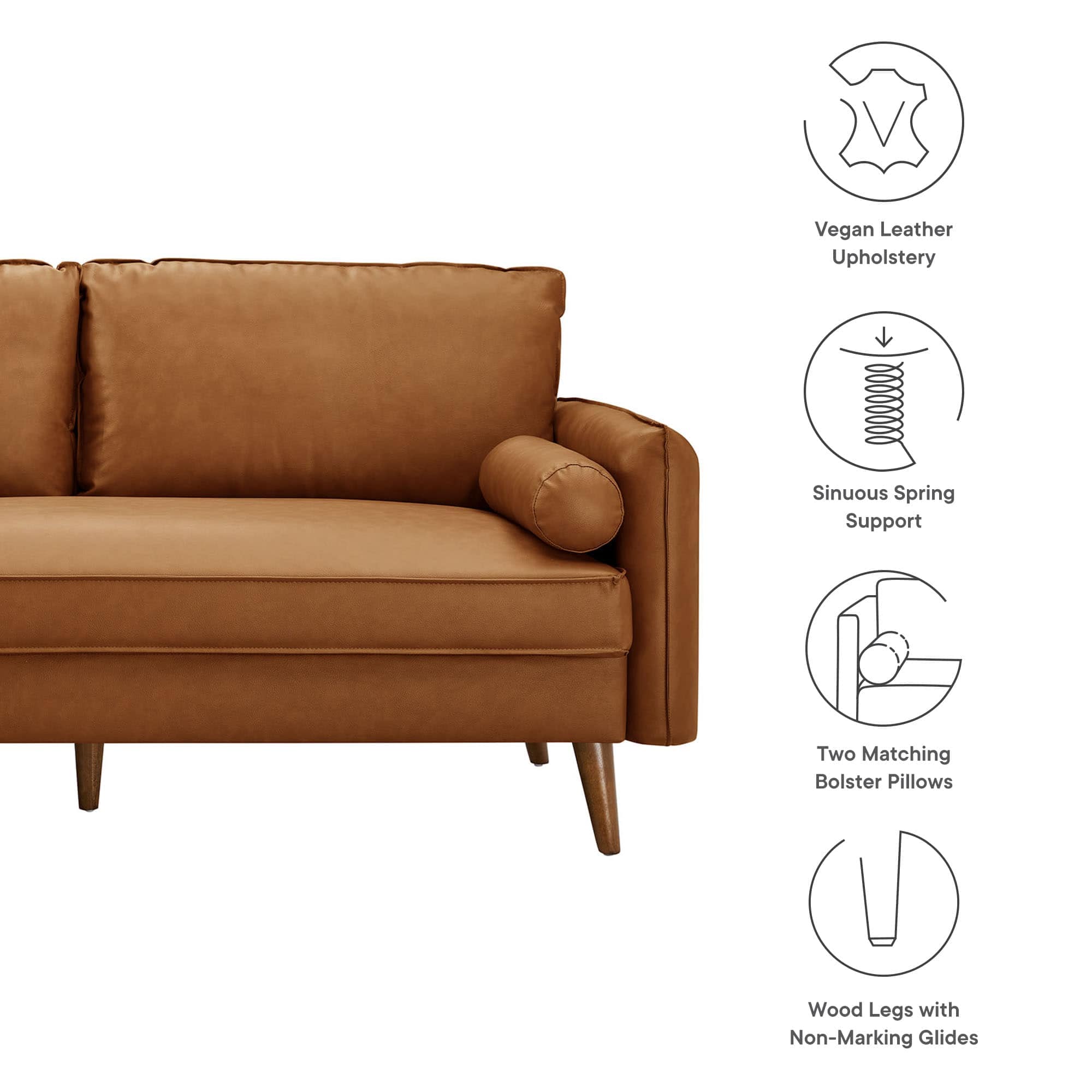 Modway EEI-6975-TAN Sofas-Loveseats - View #2