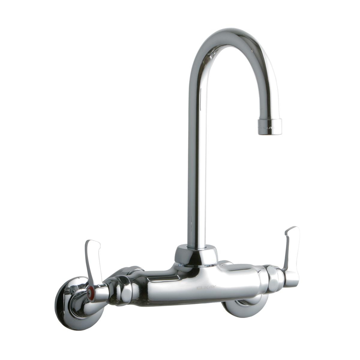 Elkay LK945GN05L2T Chrome Double Handle Wall-mount Commercial Kitchen Faucet