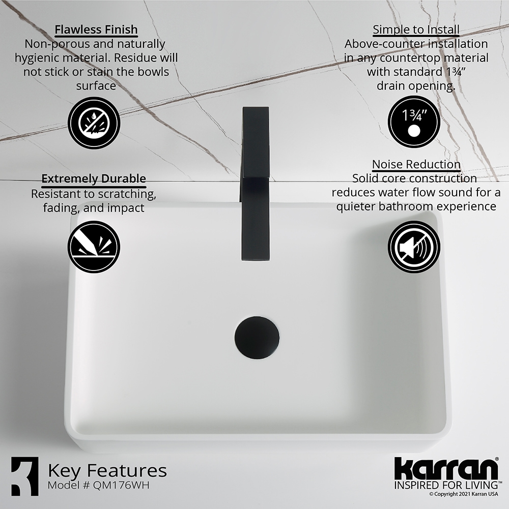 Karran QM176WH422MB Bath-Sink - View #6