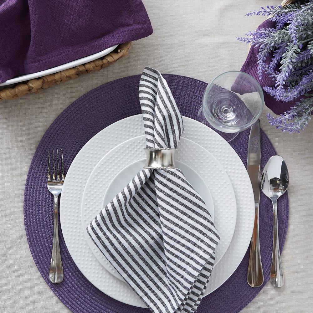 Set of 6 Purple Large Elementary Bonded Leather Placemats Tablemats Made in  Britain 