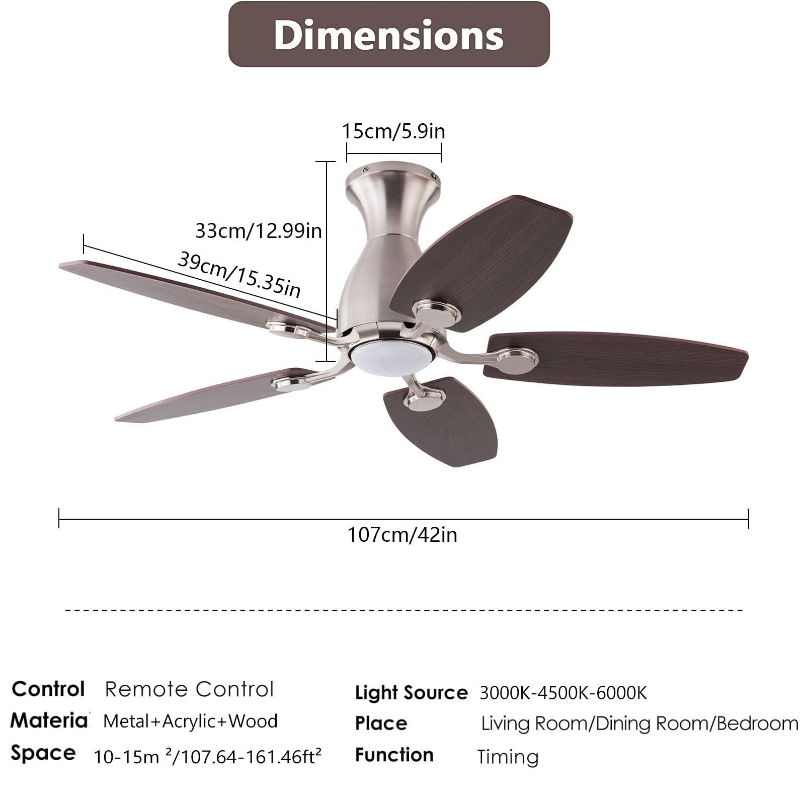 Oukaning JZUCOD-00440099 Ceiling-Fans - View #5