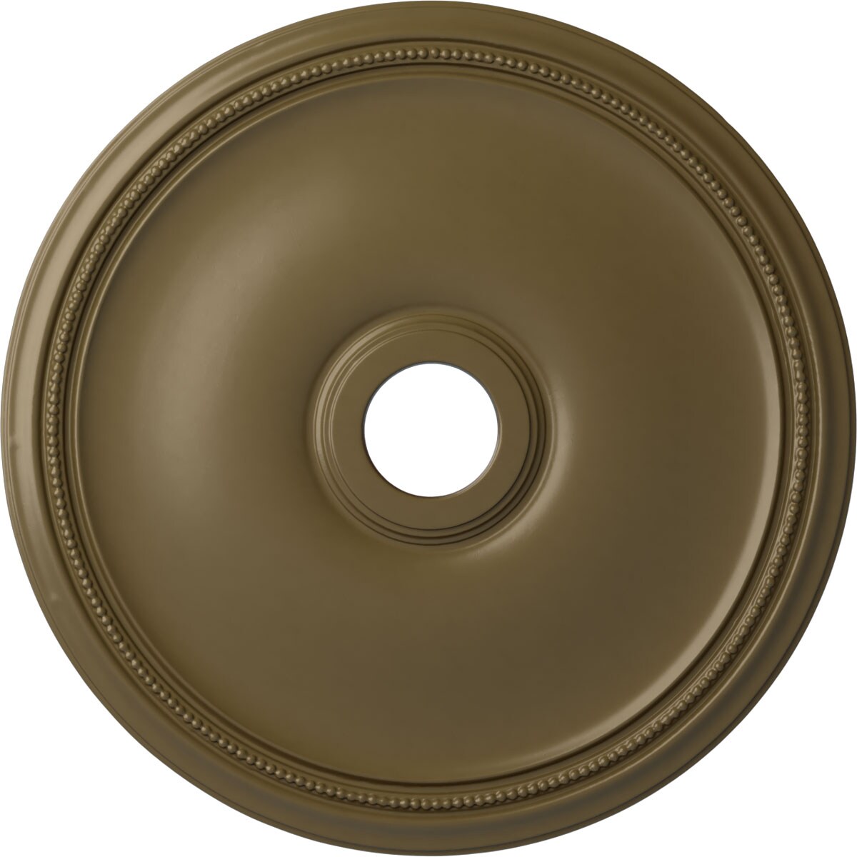 Ekena Millwork CM24THMMF Theia 24-in W x 24-in L Painted Mississippi Mud Polyurethane Whole Ceiling Medallion