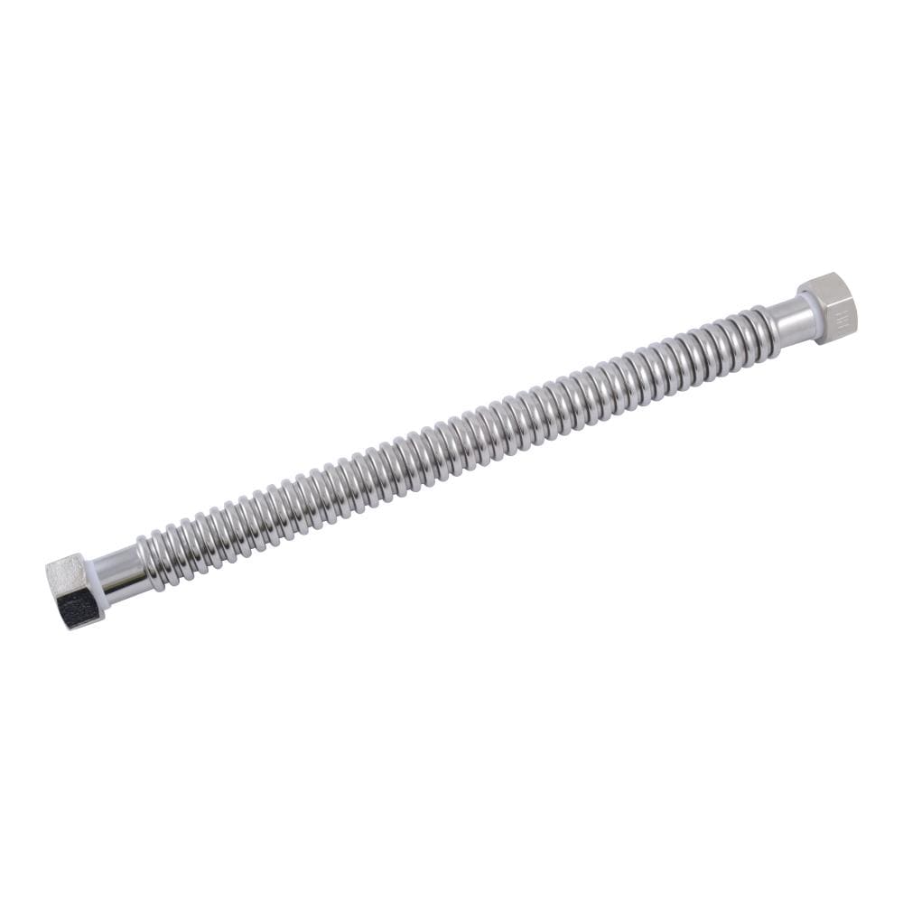 HoldRite QFC-0118 18-in 1 -in FIP Inlet x 1 -in FIP Outlet Corrugated stainless steel Water heater connector