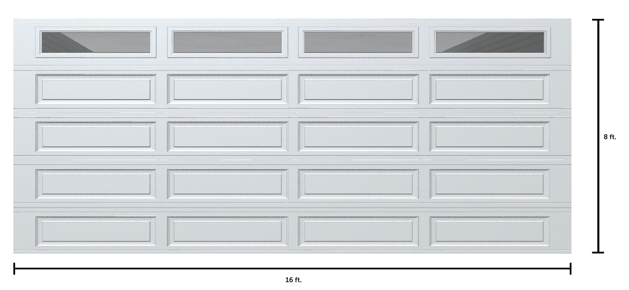 Wayne Dalton WD9605RWC168 Garage-Doors - View #2