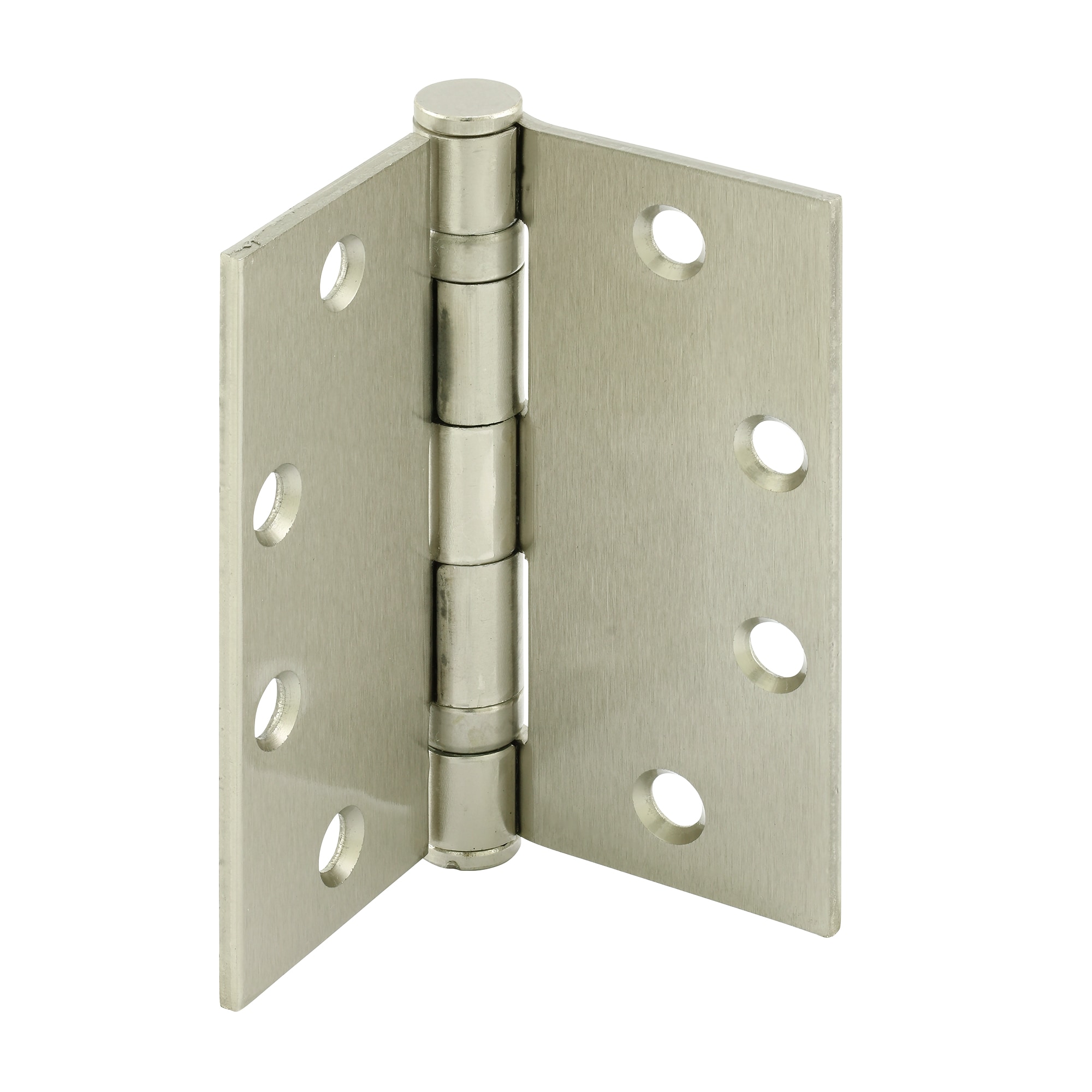 Prime-Line U 1156453 4-1/2-in H Square Satin Nickel Barrel Interior/Exterior Door Hinge 3 -Pack