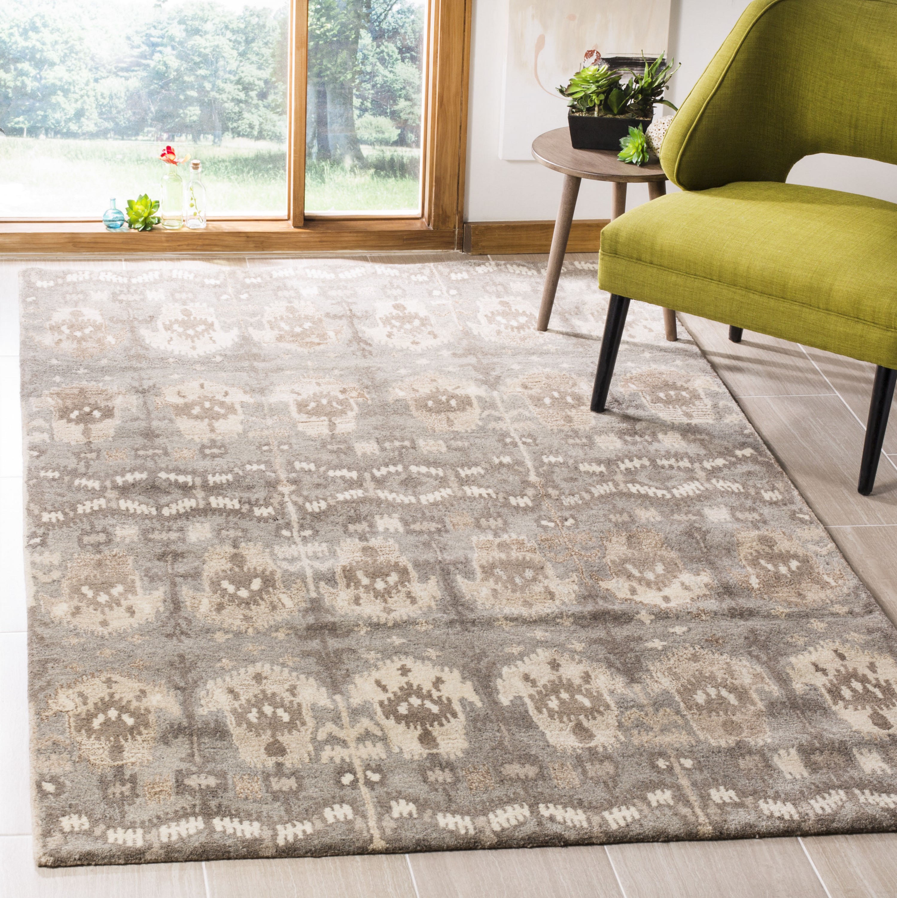 Safavieh WYD721A-8 Wyndham Lydford 8 x 10 (ft) Tufted Wool Natural/Multi Rectangular Indoor Global Area rug