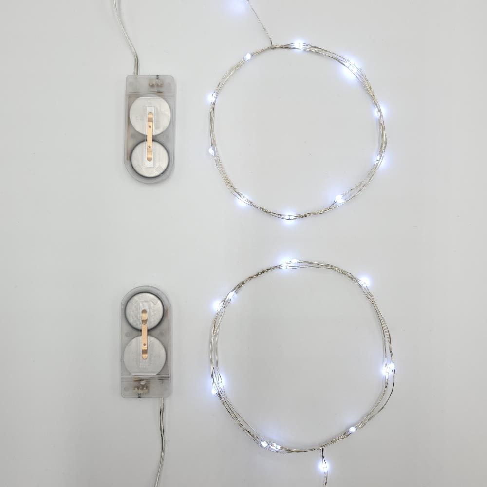 LUMABASE 40-Light Mini Battery Operated Waterproof String Lights