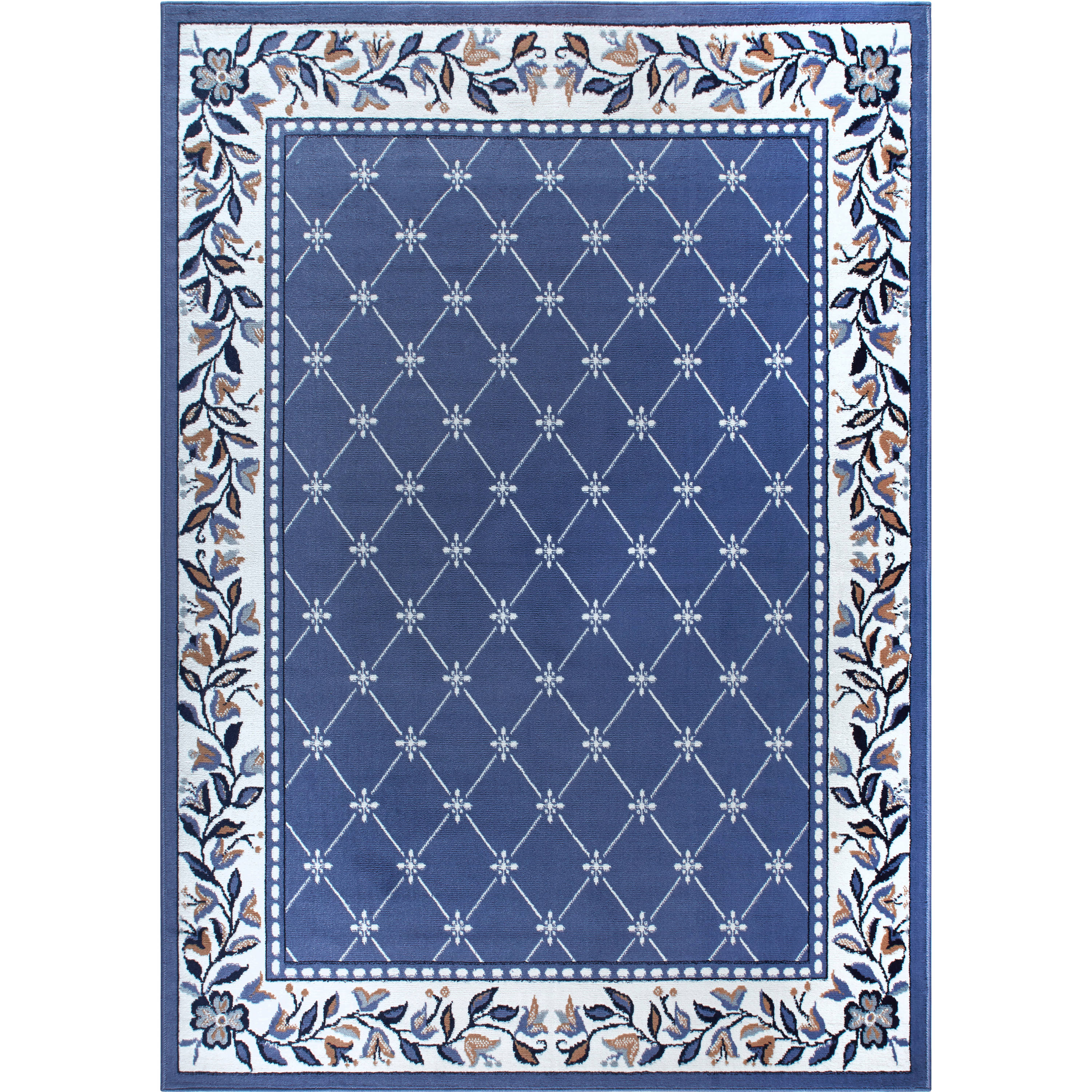 Home Dynamix 2-7015-310 Premium Aydin 5 x 7 Blue Indoor/Outdoor Geometric Farmhouse/Cottage Area Rug