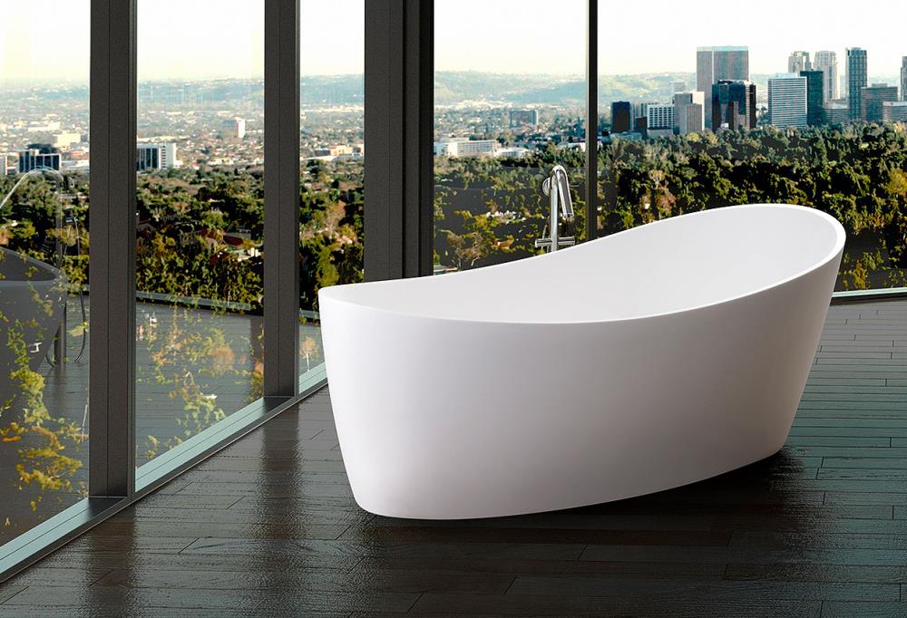 solid bathtub