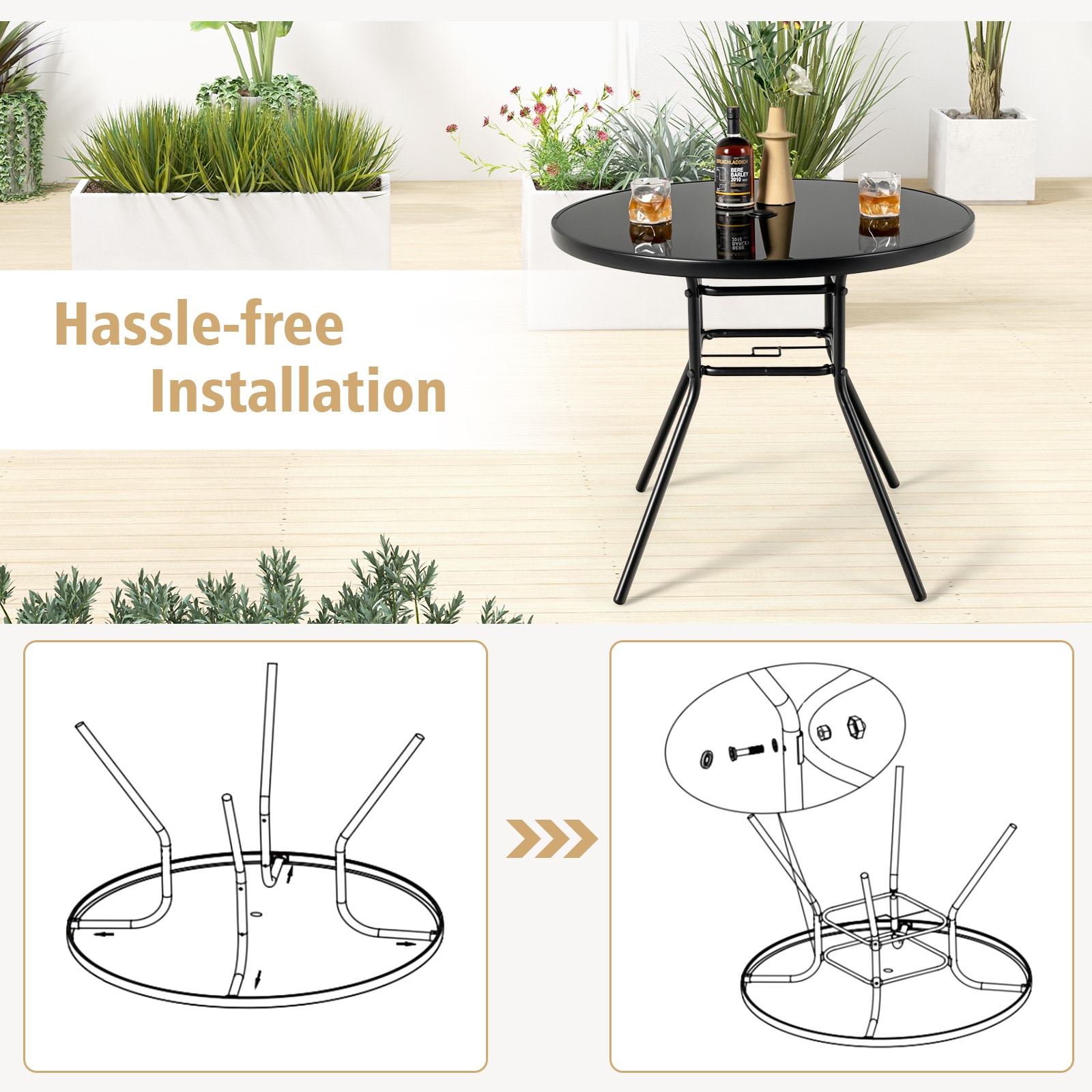 WELLFOR TDJN10207-12 Patio-Tables - View #5