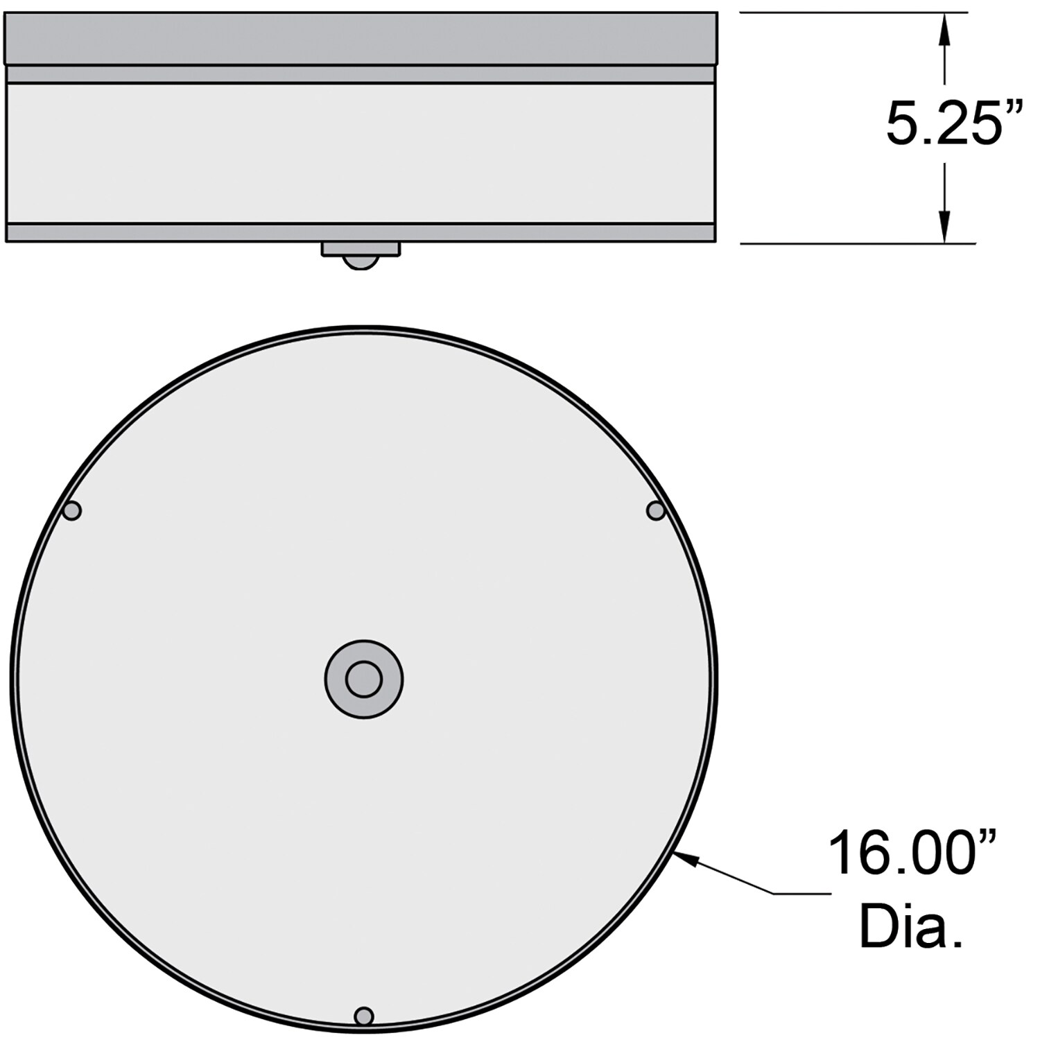Mia 16" Brushed Steel and Beige LED Drum Flush Mount