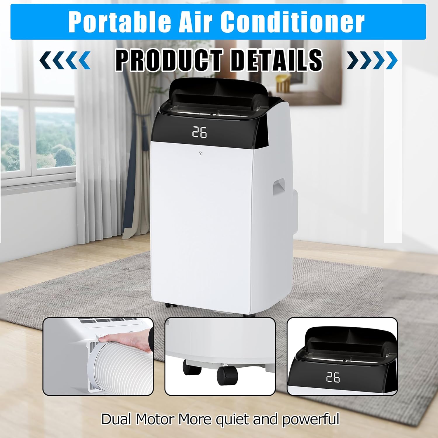 Qeetex 808-0XJ1J44A Portable-Air-Conditioners - View #4