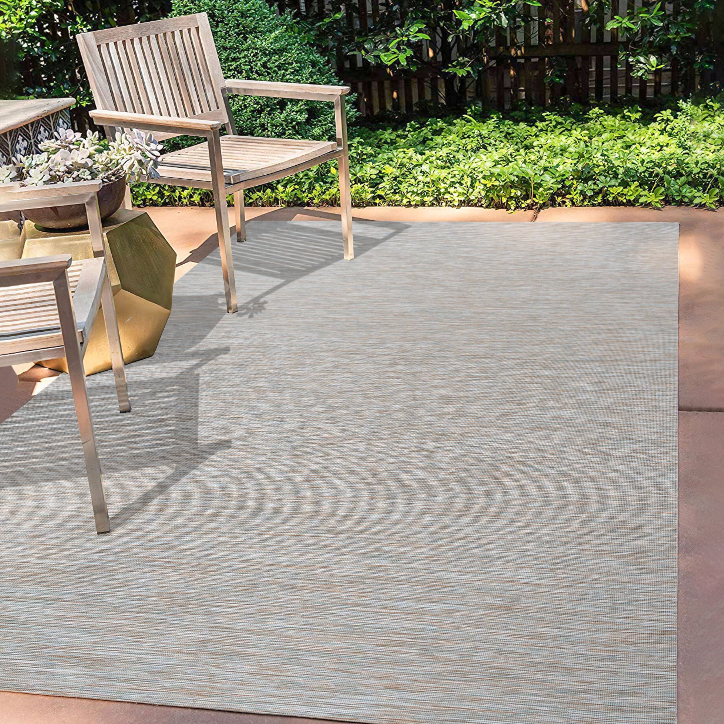 Ethan Modern 9' x 12' Gray Flatweave Synthetic Area Rug