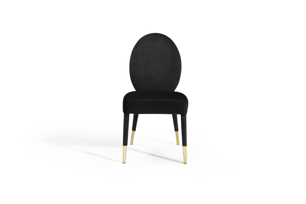 Chic Home Design FDC9505-LW Set of 2 Leverett Contemporary/Modern Velvet Upholstered Dining Side Chair (Wood Frame)