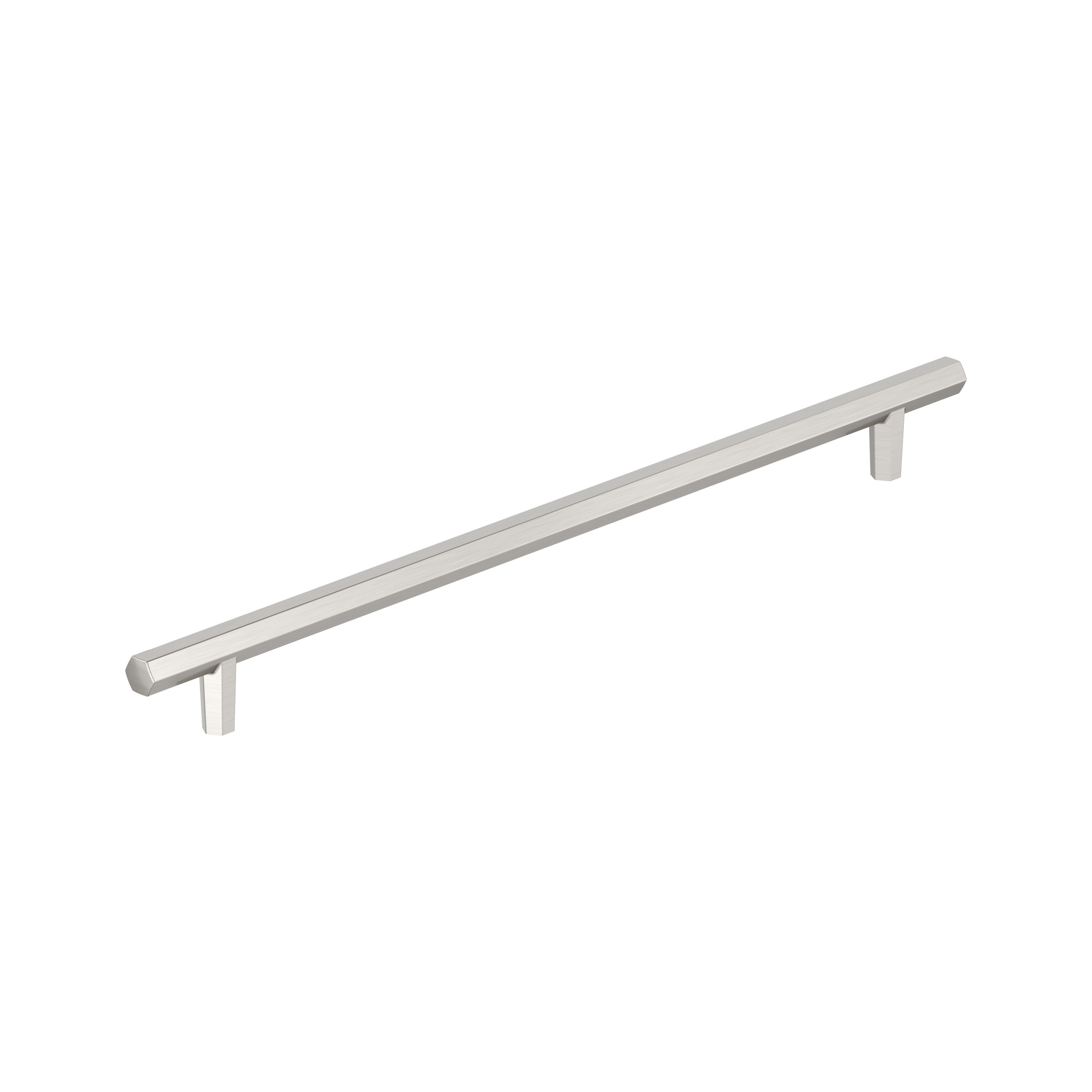 Amerock BP36961G10 Caliber 18-in , 457mm Center to Center Satin Nickel Cylindrical Bar For Use on Appliances Drawer Pulls