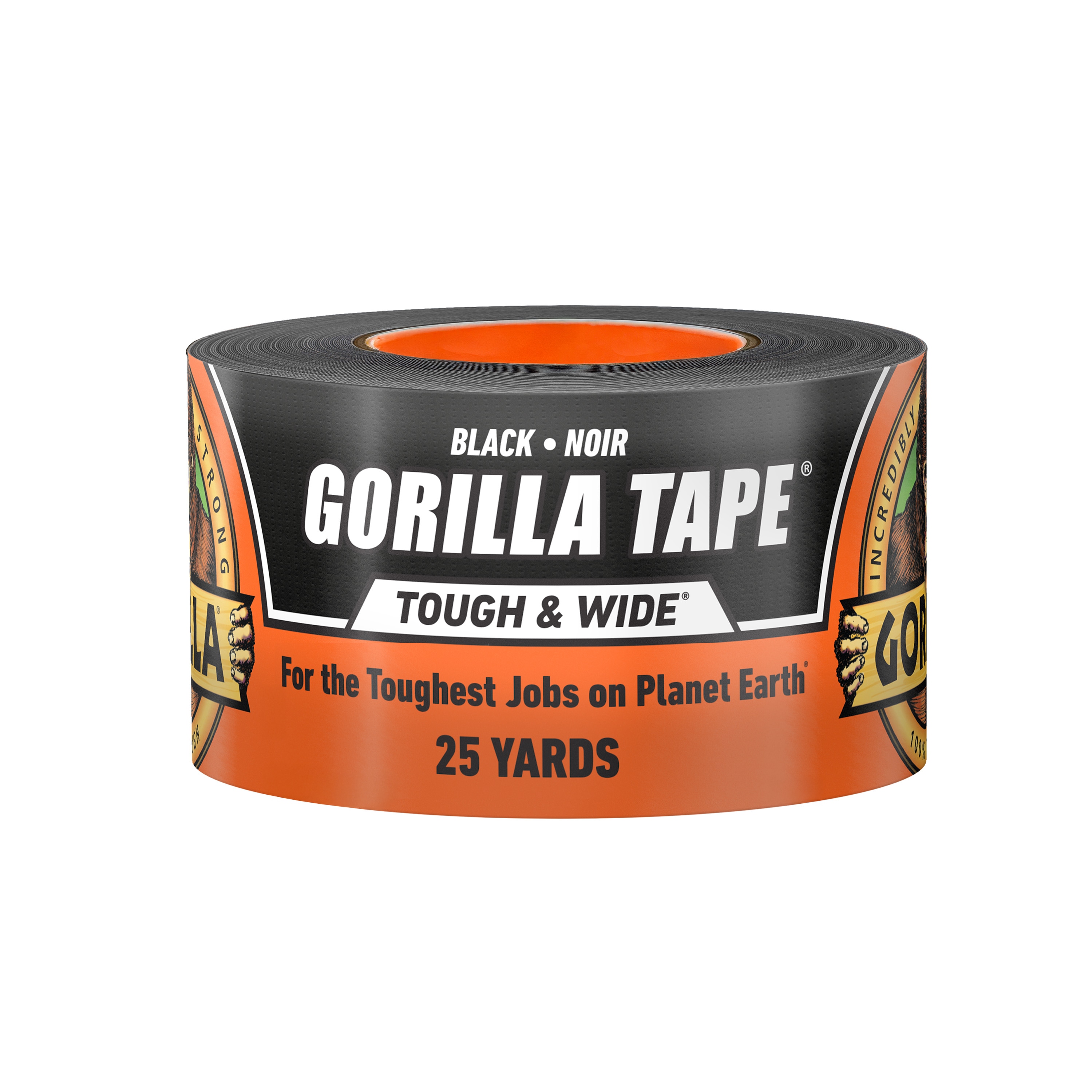 Gorilla Tough Wide Black Duct Tape 2.88-in x 25 Yard(s)