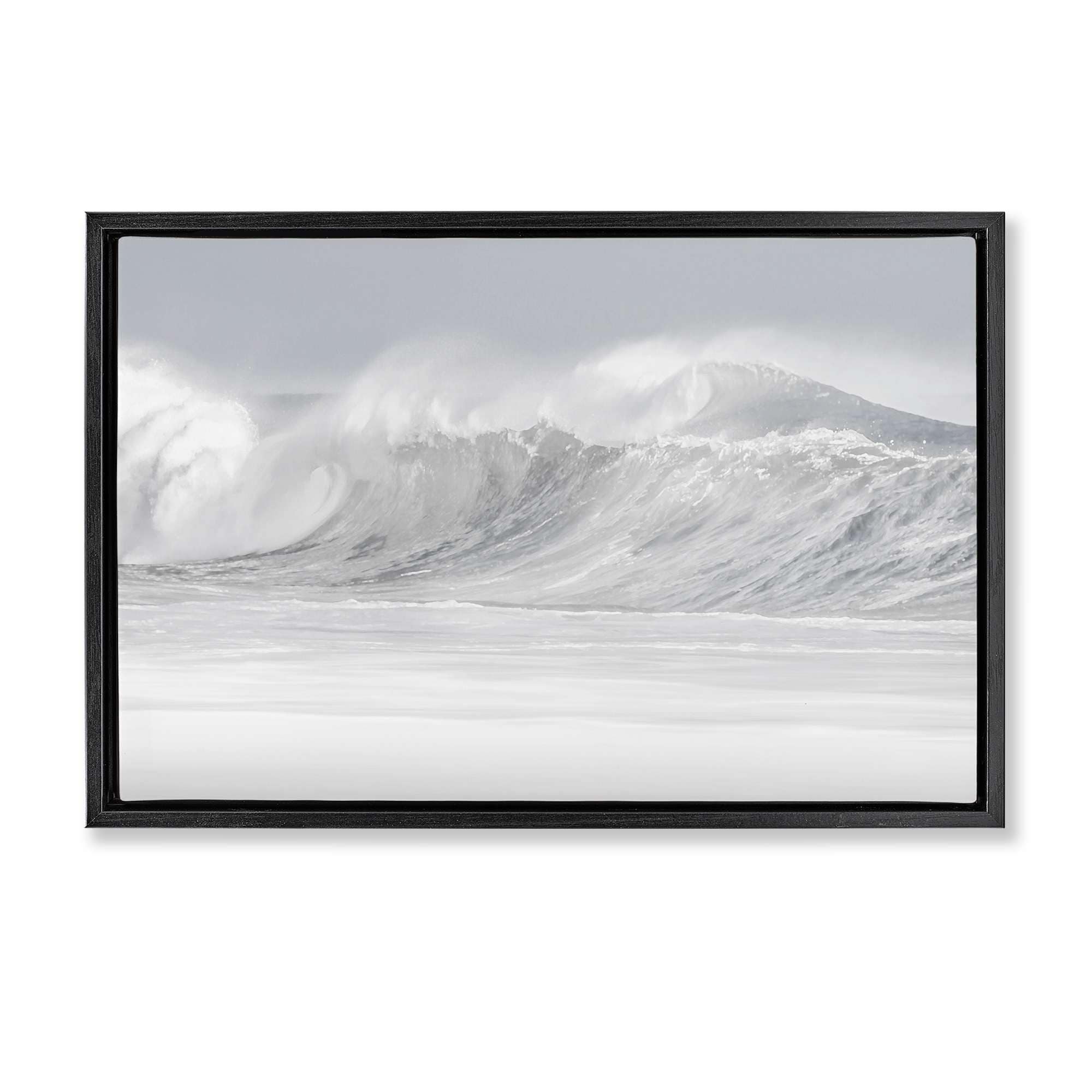 Stupell Industries BS-542-FFB-16X24 Cresting Beach Wave Floating Frame design by Maggie Olsen