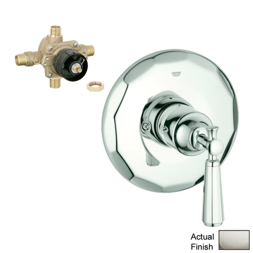 GROHE Brushed Nickel 1-Handle Lever Shower Faucet Handle at Lowes.com