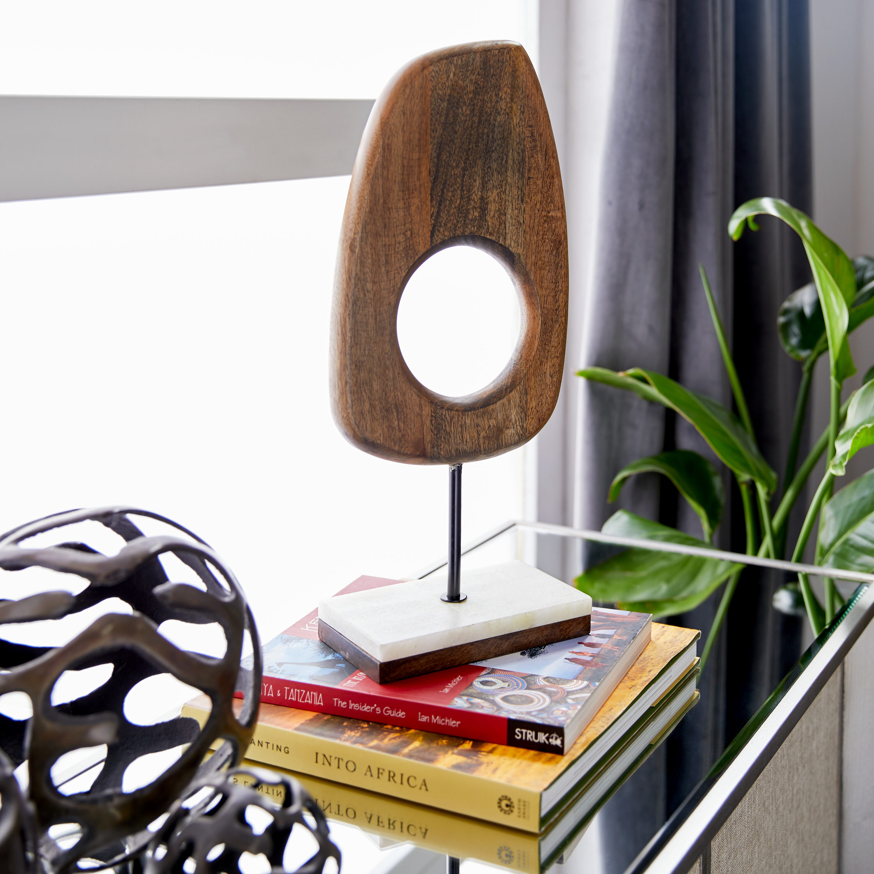 Grayson Lane 95962 Brown Wood Modern Sculpture