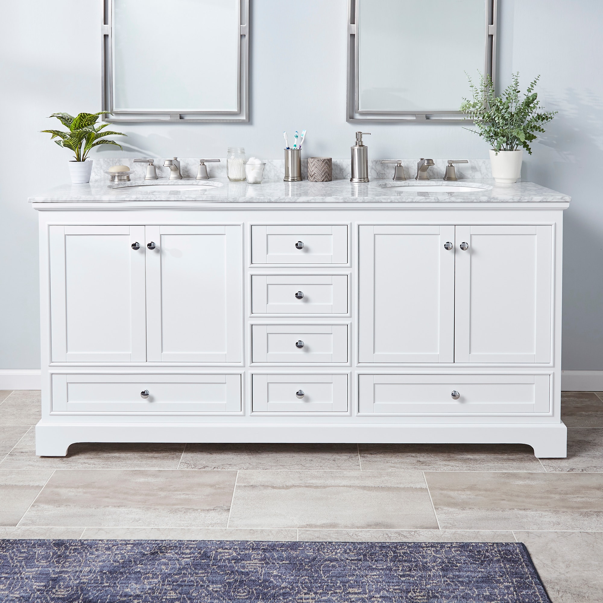 Wyndham Collection WCS202072DWHCMUNOMXX Bath-Vanity-Combo - View #2