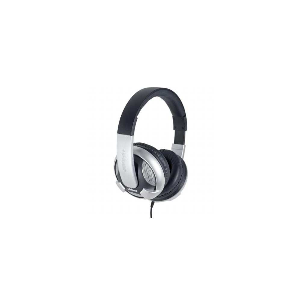 Syba SYBA528 SYBA OG-AUD63044 Oblanc UFO200 Around-Ear Audio Headphones with Invisible In-line Microphone, SILVER