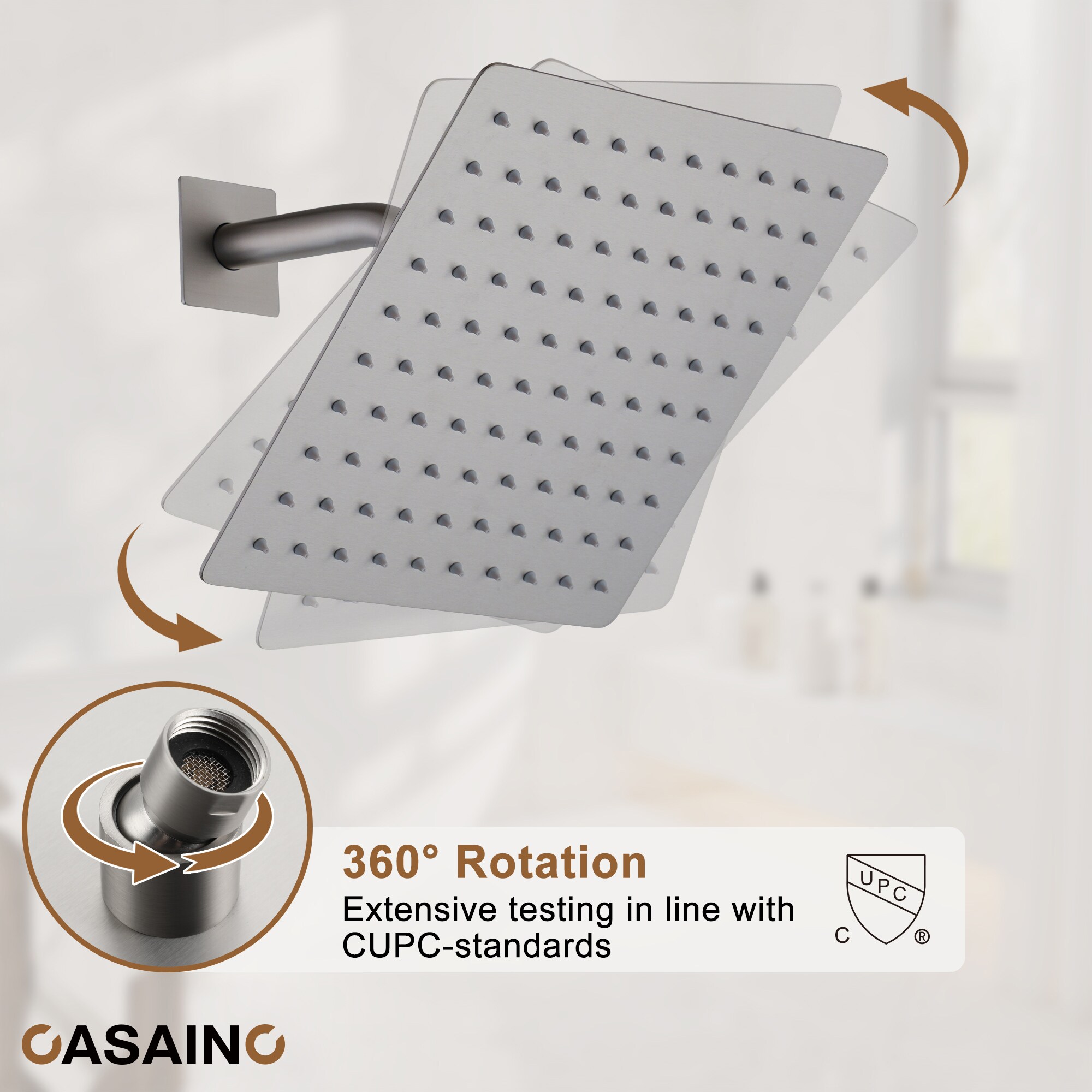 CASAINC CASA07CP Showerhead-Bar-Panels - View #8