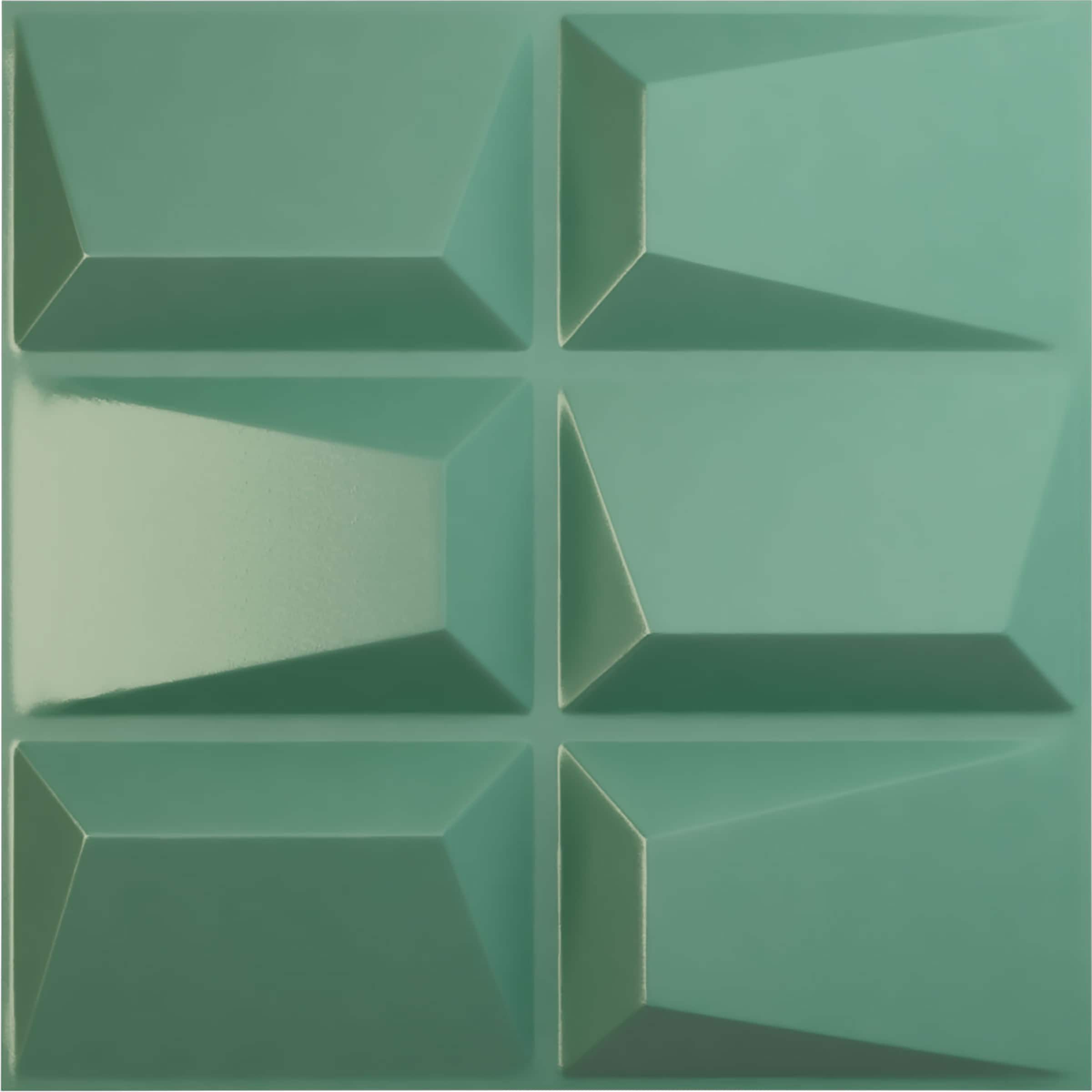 Ekena Millwork WP20X20STFSM-CASE-12 19-5/8-in x 19-5/8-in Embossed Paintable/Stainable Green PVC Wall Panel ( 12 -Pack, Covers 32.04-sq ft )