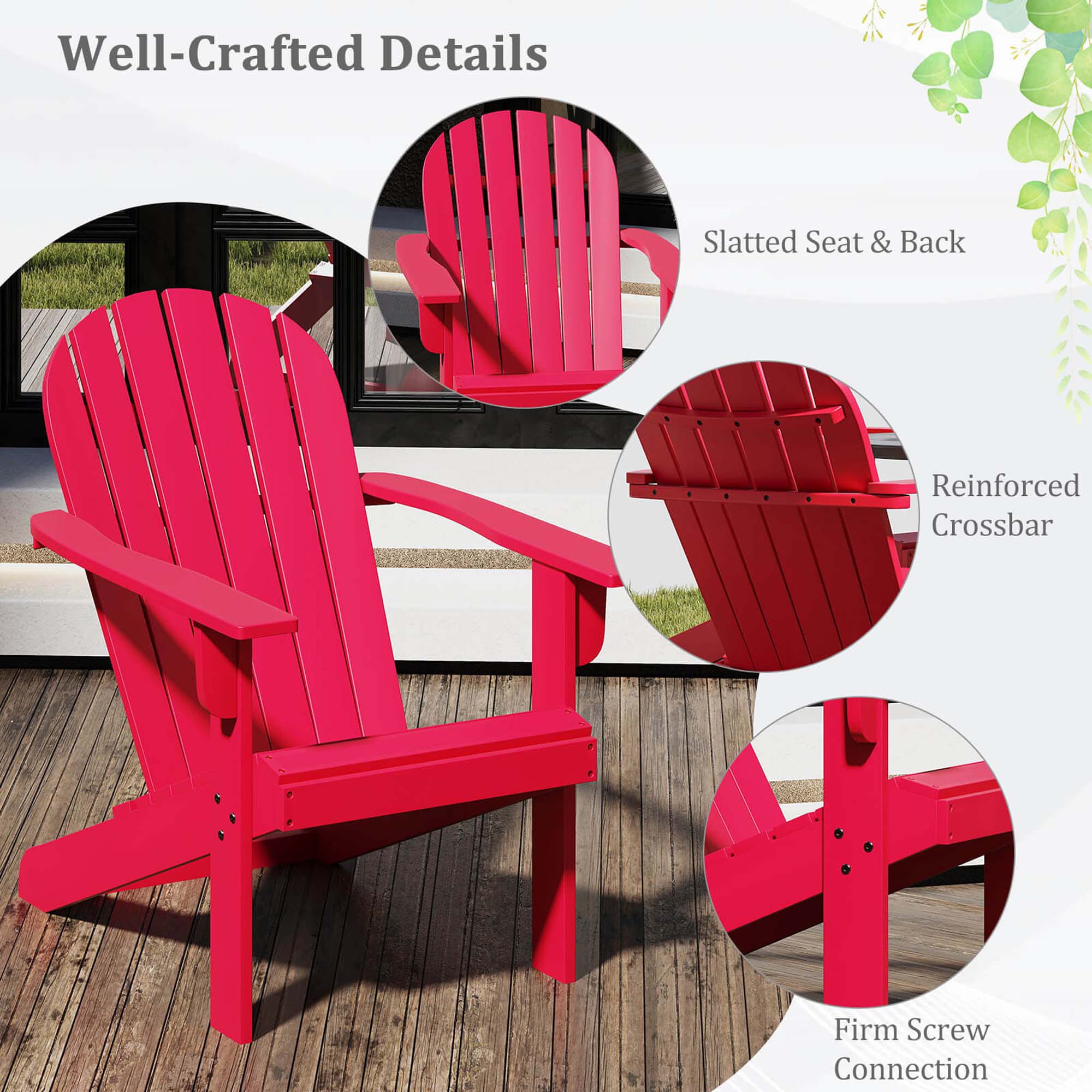 Costway HCST04348 Patio-Chairs - View #3