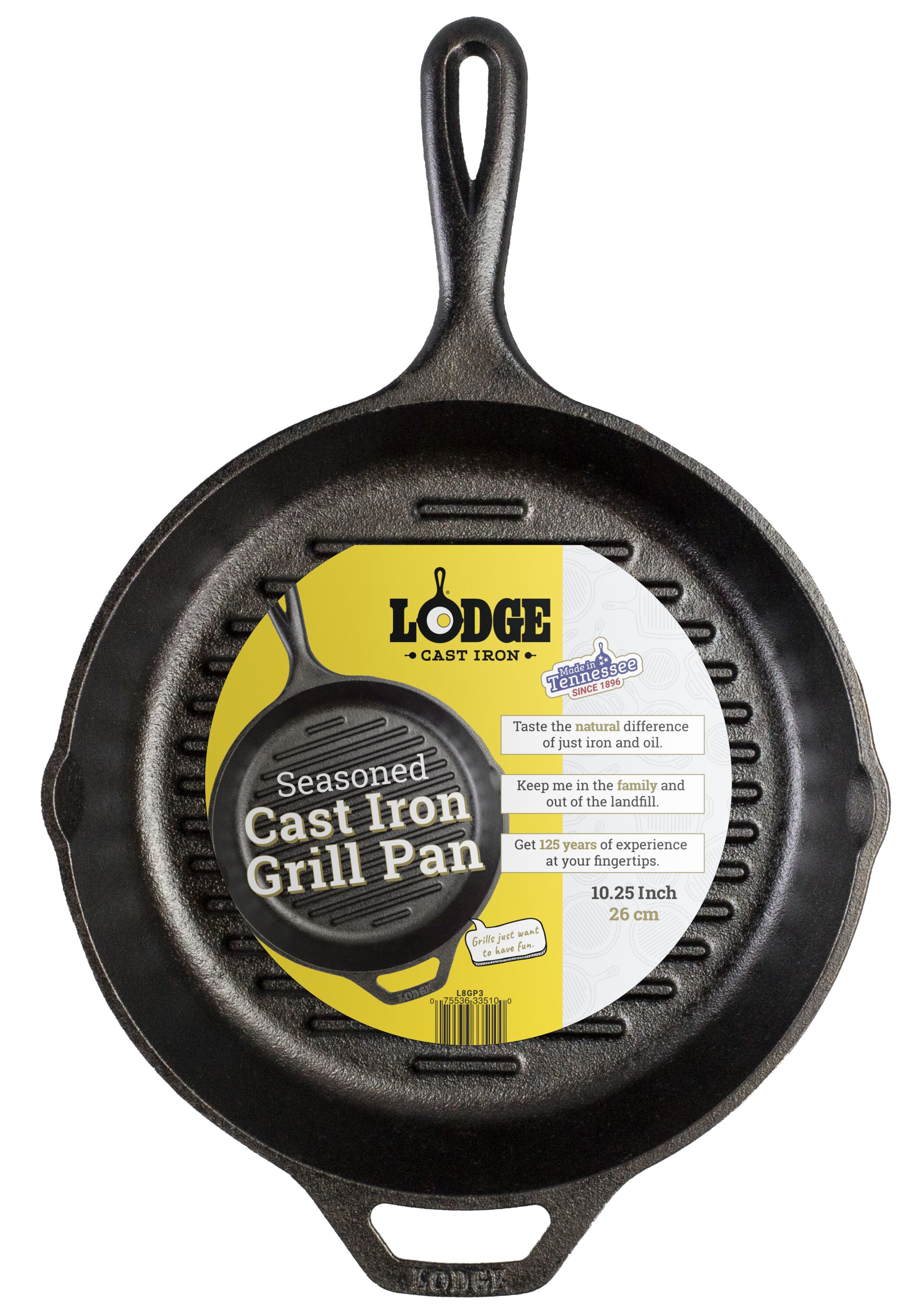 Lodge CRSGR18 Seasoned 18 x 10 Carbon Steel Griddle