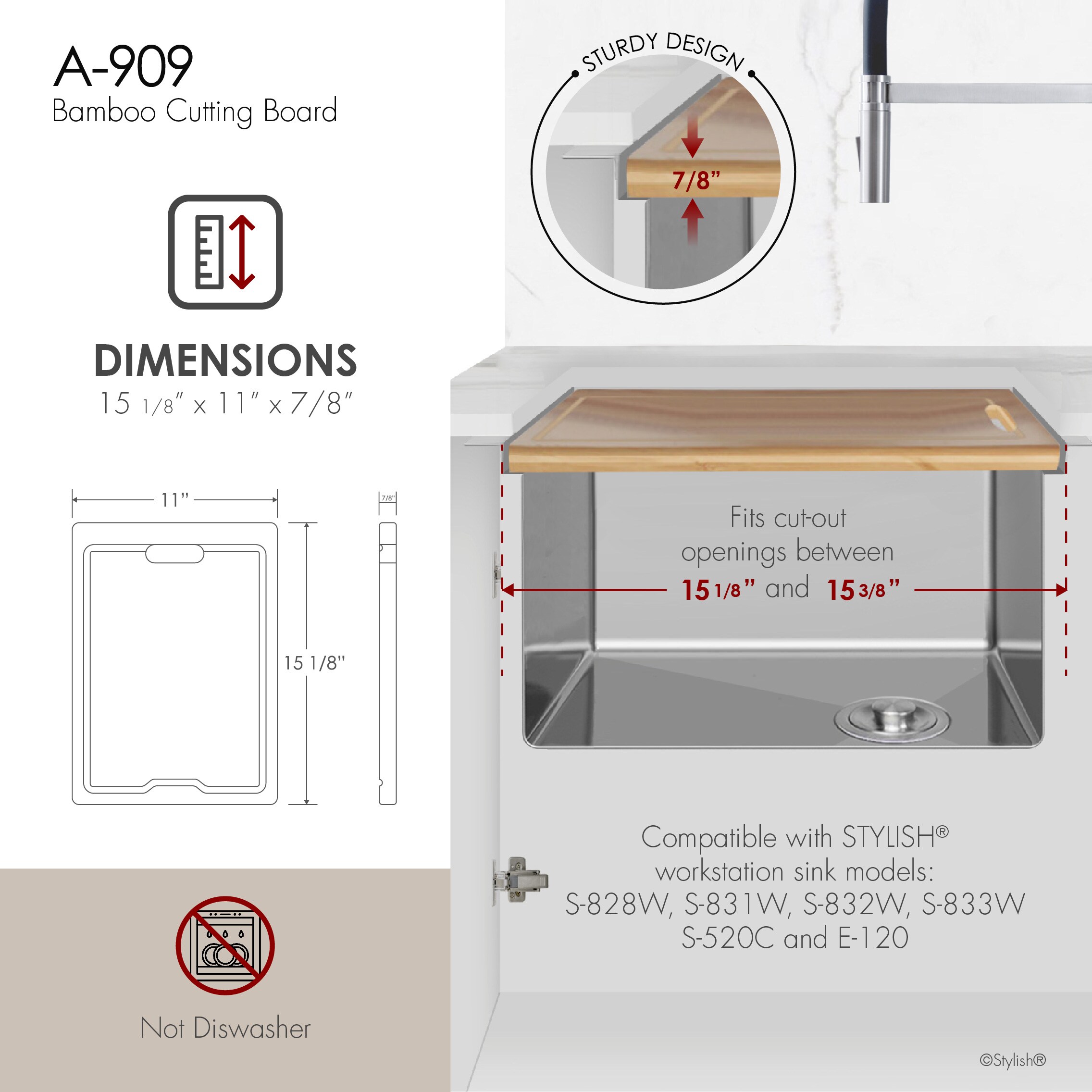 Stylish A-909 Kitchen-Sink-Accessory-Kits - View #4