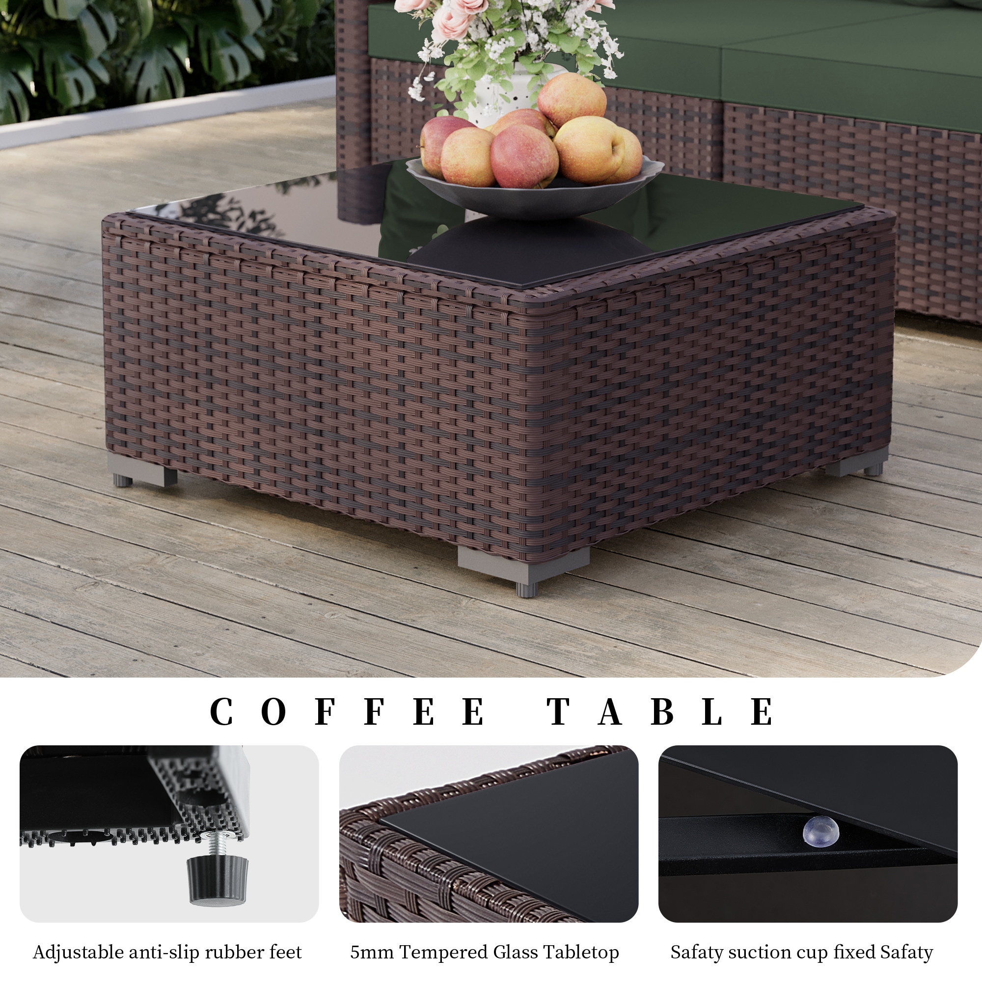 UPHA PL-2CZ-28DK-Z2 Patio-Conversation-Sets - View #6