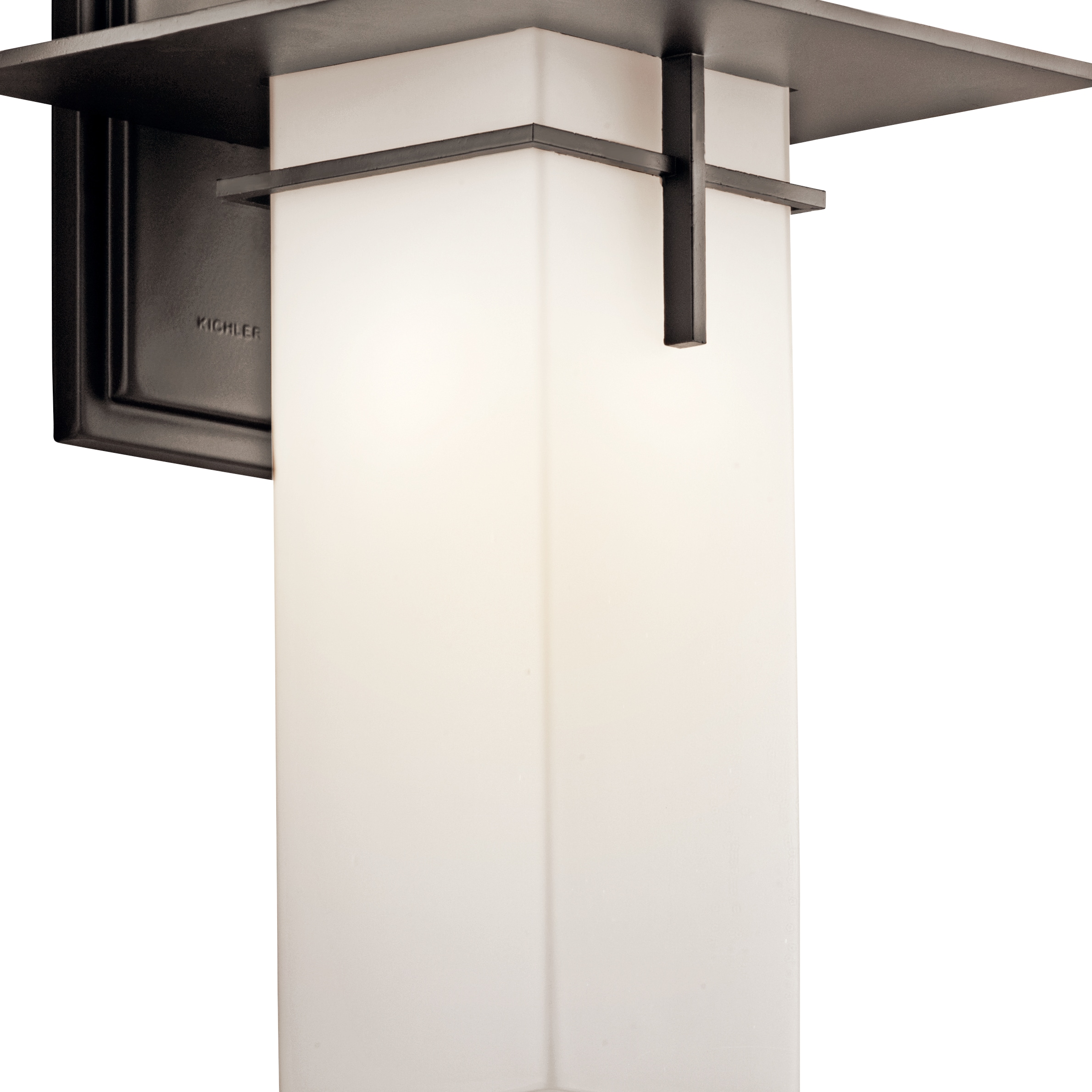 17.5" Distressed Bronze Dimmable Outdoor Wall Lantern