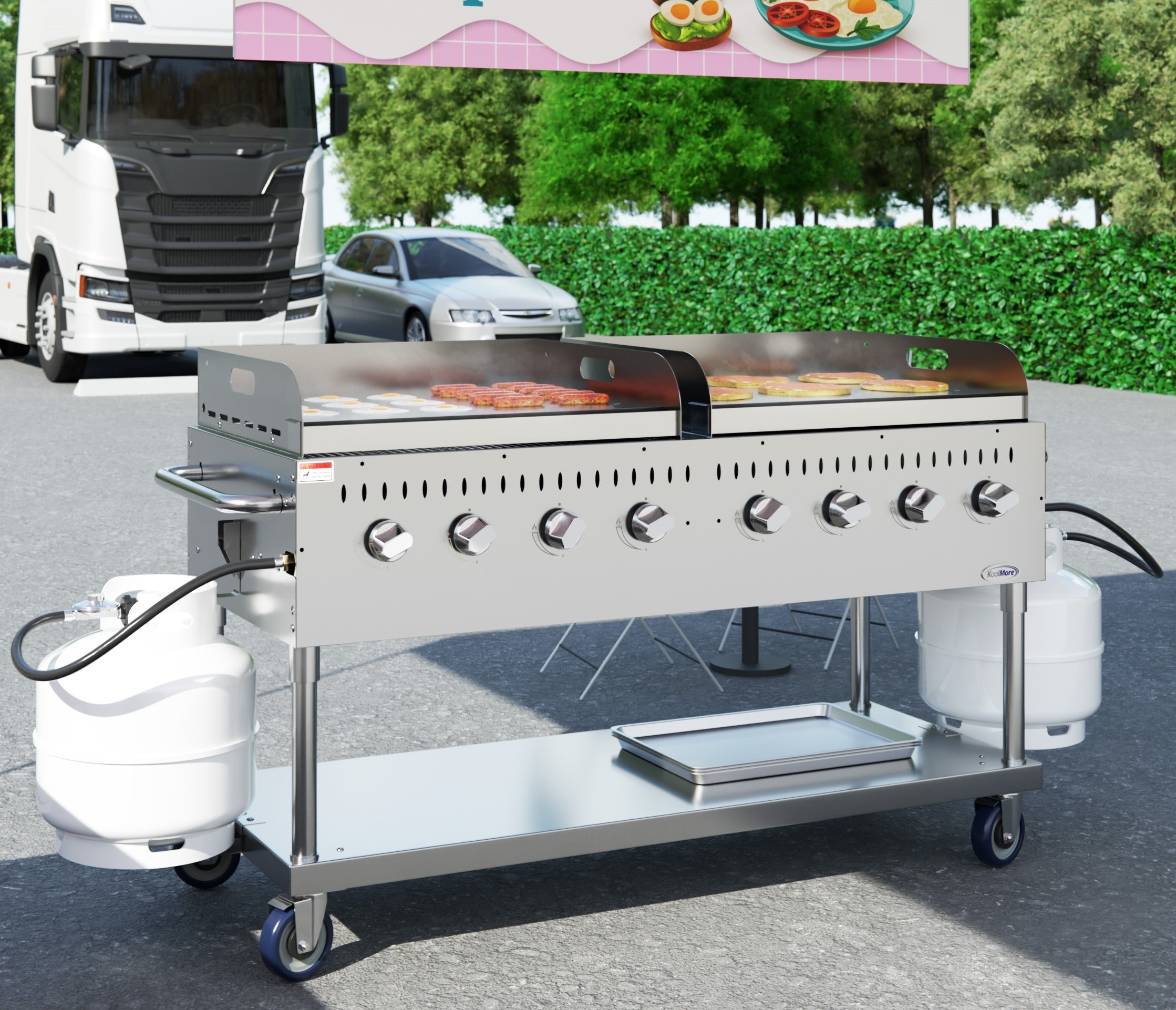 KoolMore LOW-CGKIT6-G30G30 Gas-Grill - View #4
