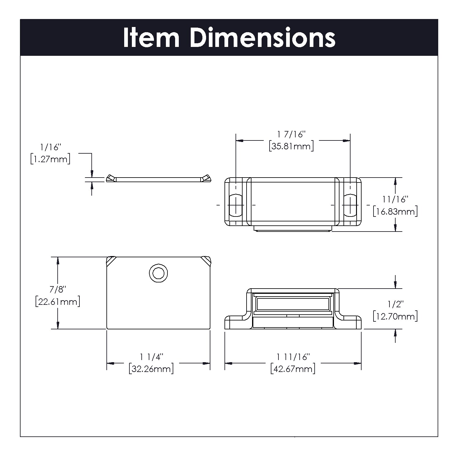 Hickory Hardware P109-2C-25B Cabinet-Latches - View #5
