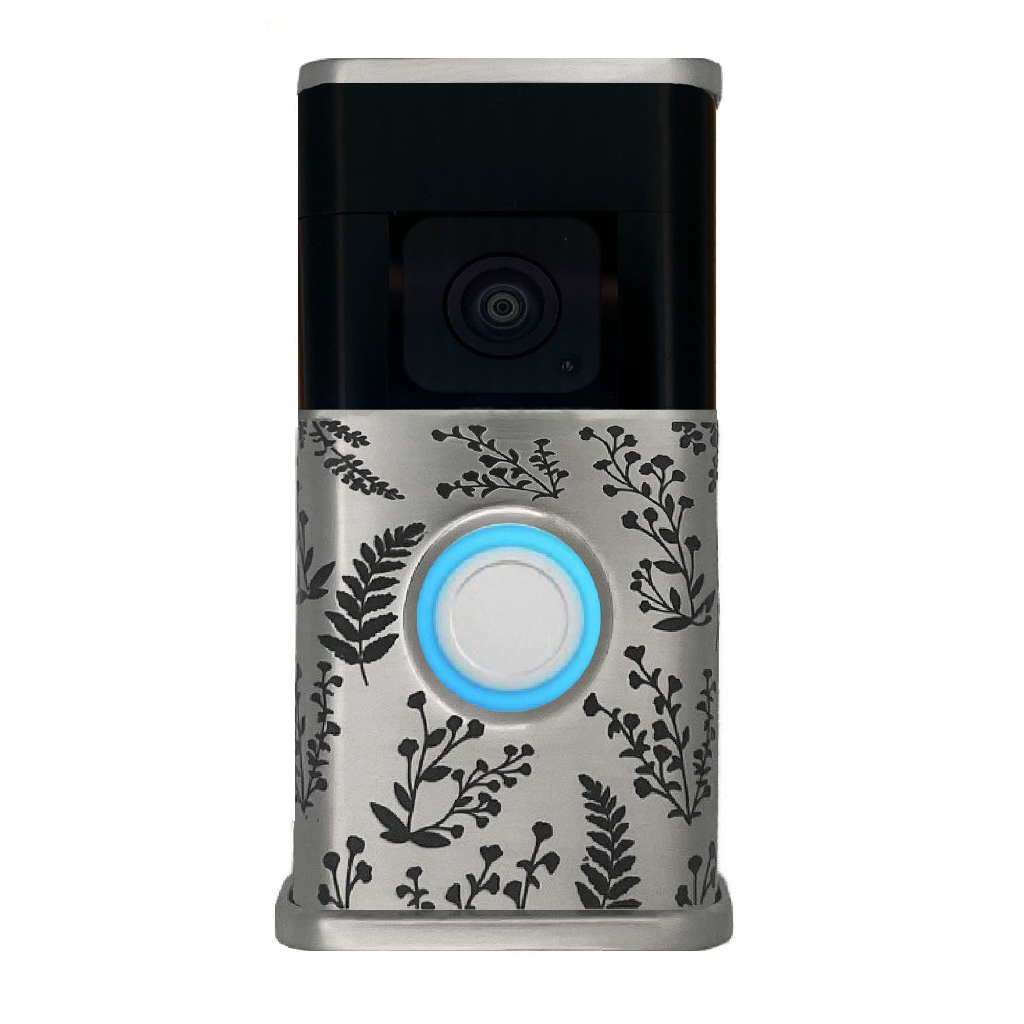 Michael Healy MHVR30103 Video Doorbell Decorative Covers (R3 Collection) Silver Doorbell skin