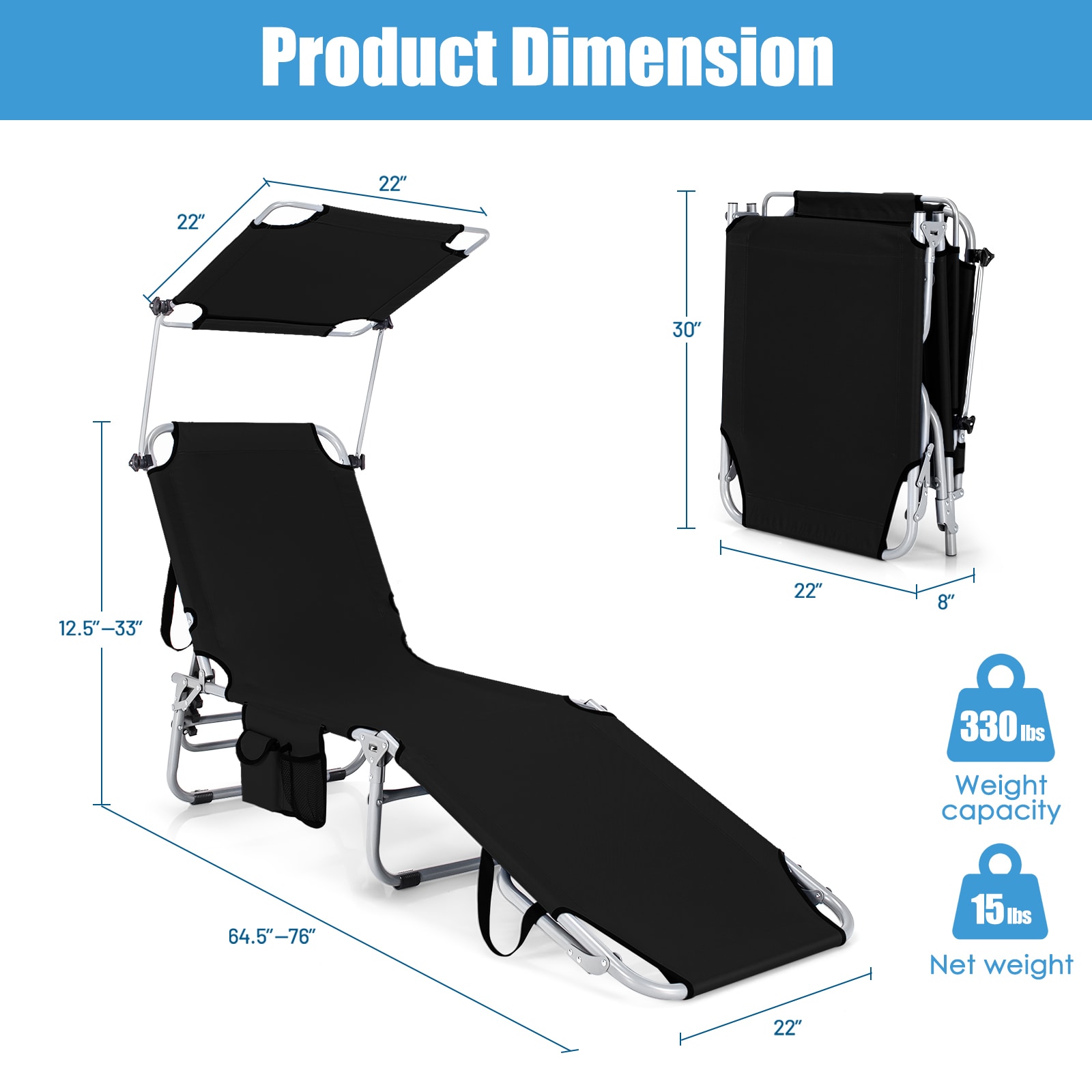 Forclover HBV-10027BK-2 Patio-Chairs - View #6