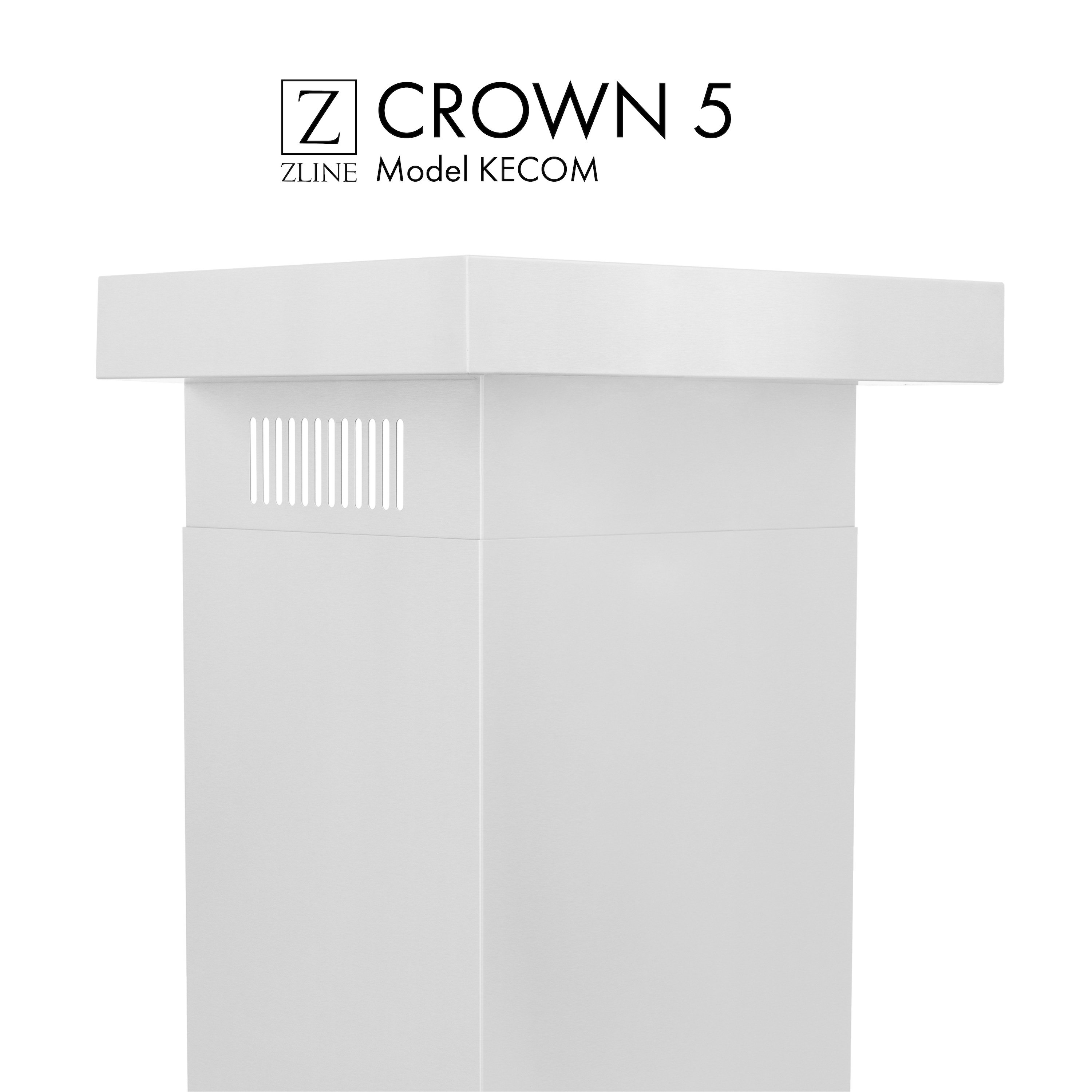 Wall-mounted Range Hood Flue Extension (Stainless Steel) | - ZLINE KITCHEN & BATH CM5-KECOM-304