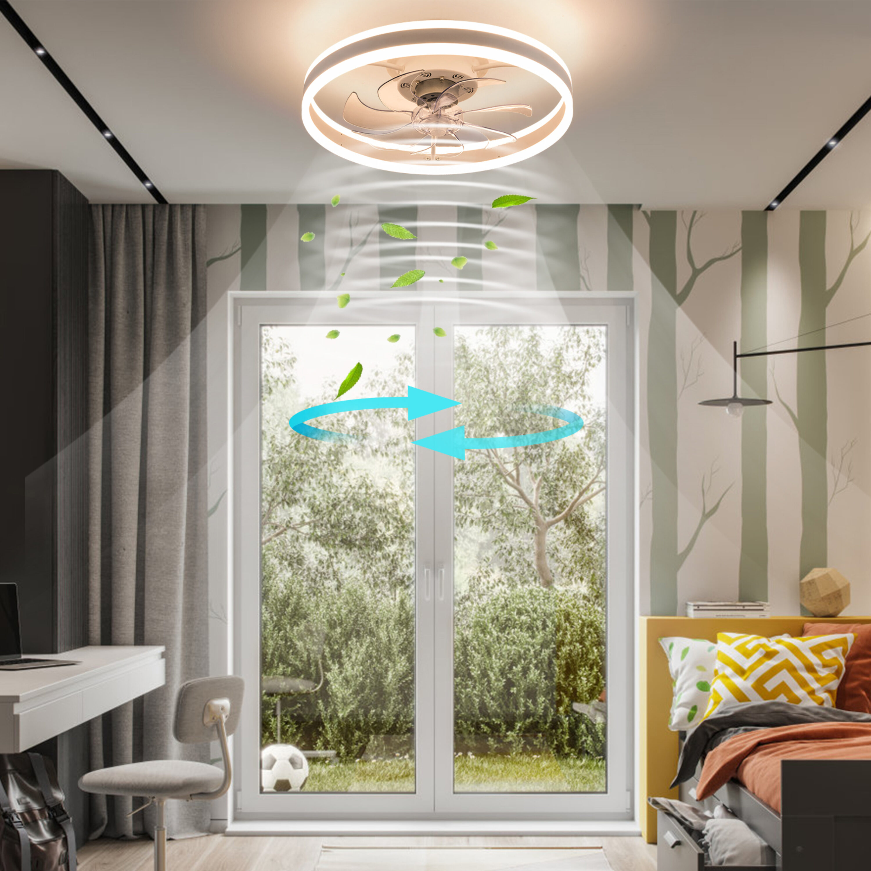 Oukaning HG-HCXLST-5463-US Ceiling-Fans - View #4